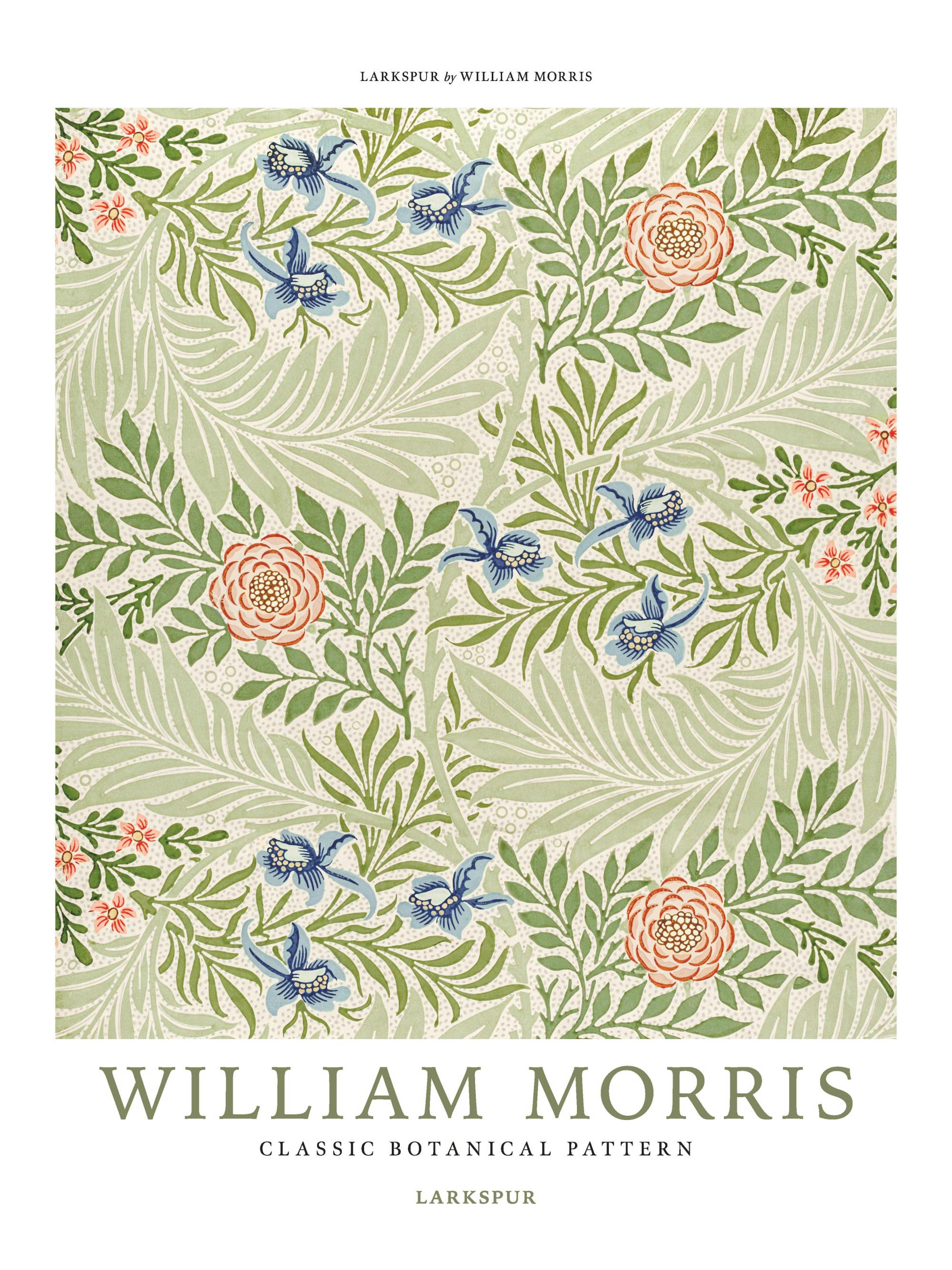 William Morris - Larkspur No4 Poster