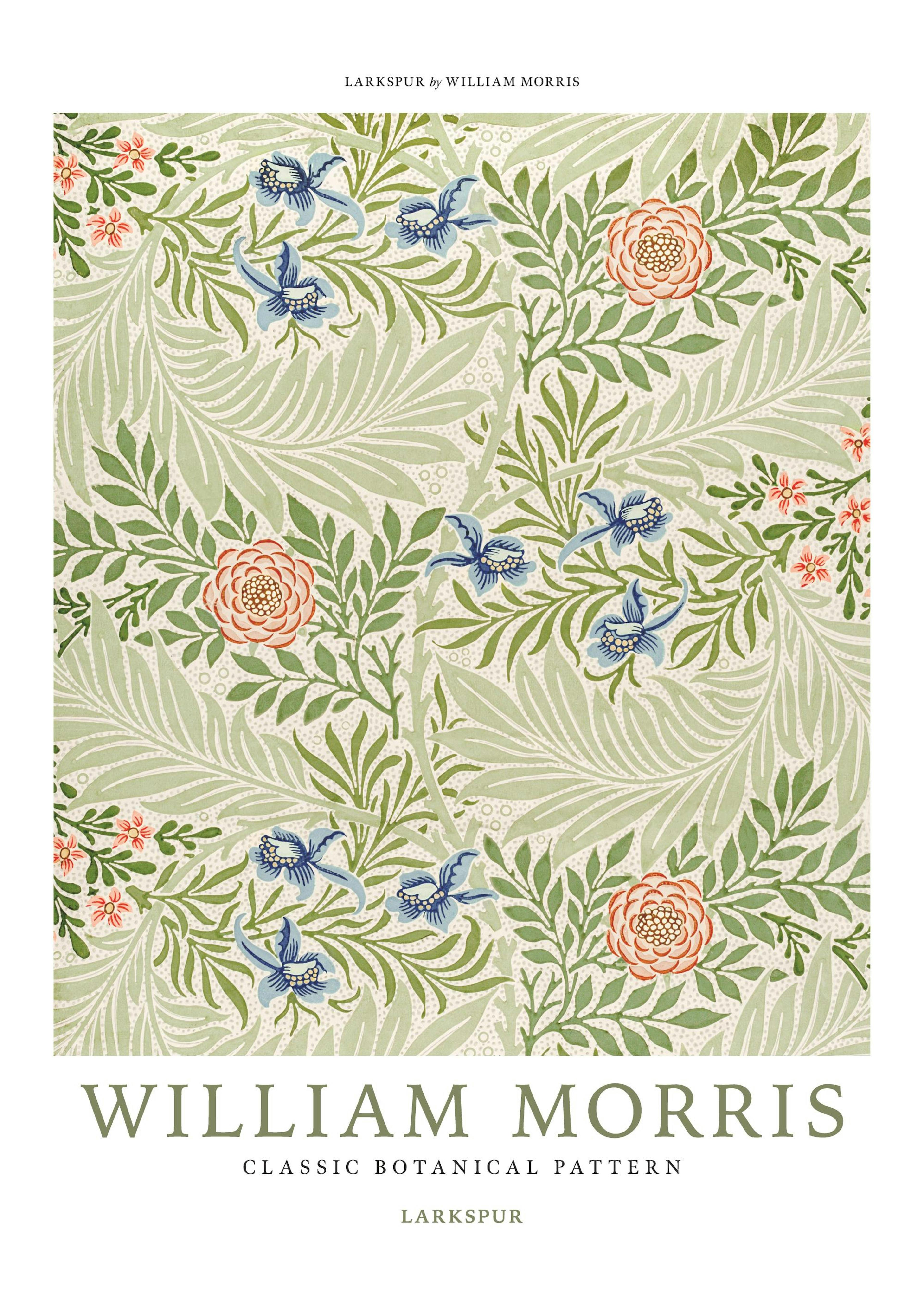 William Morris - Larkspur No4 Print 0
