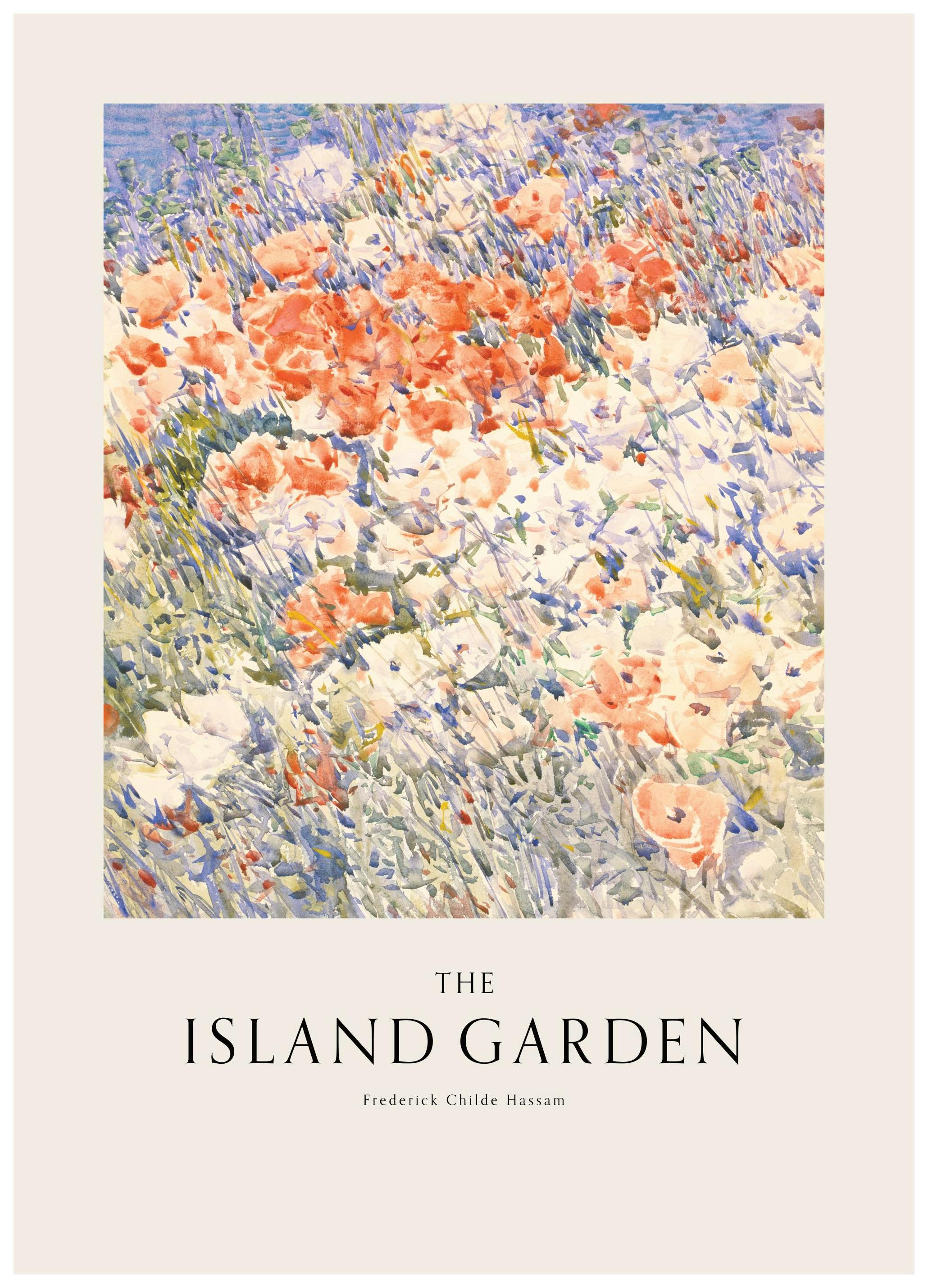 Frederick Childe Hassam - The Island Garden Print (30x40 cm)