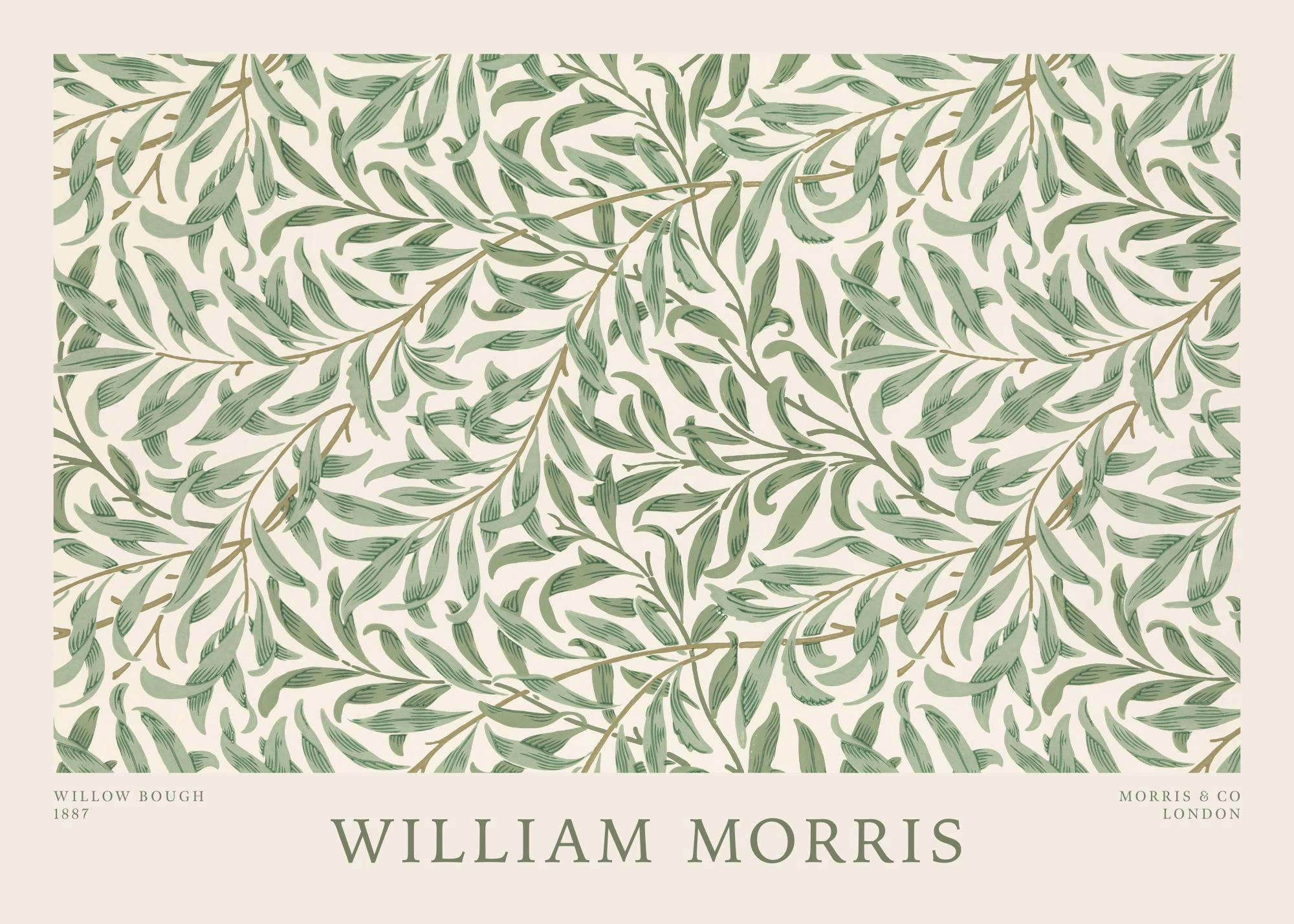 William Morris - Willow Bough Landscape Poster 0