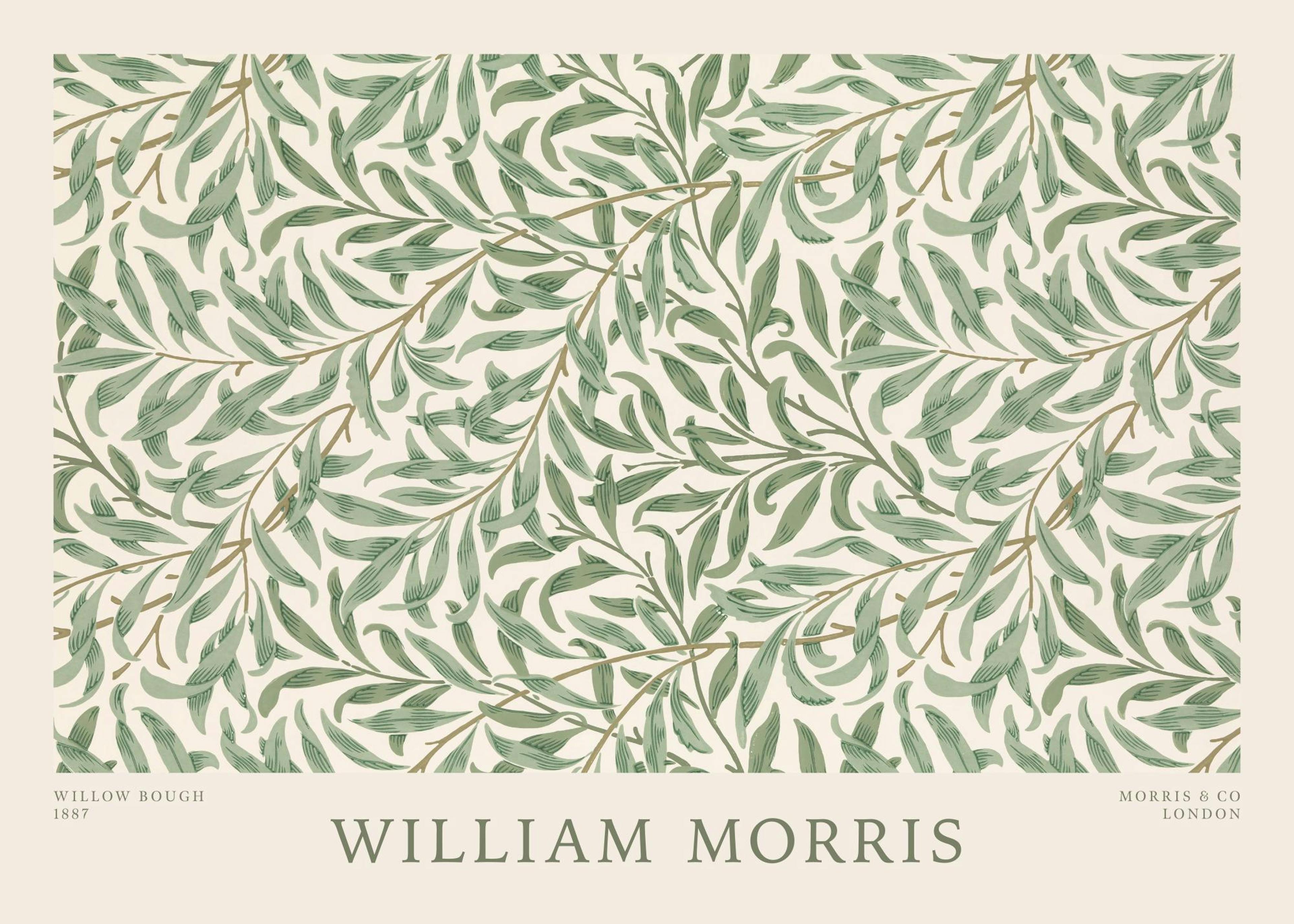 William Morris - Willow Bough Landscape Plakat 0