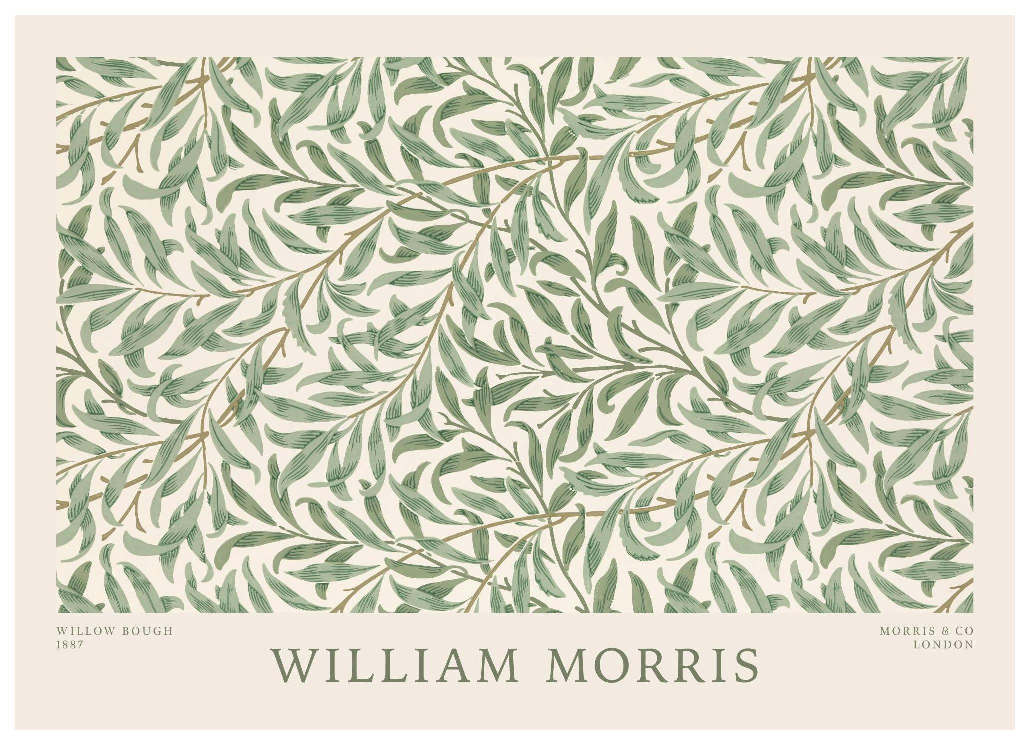William Morris - Willow Bough Landscape Poster (50x70 cm)