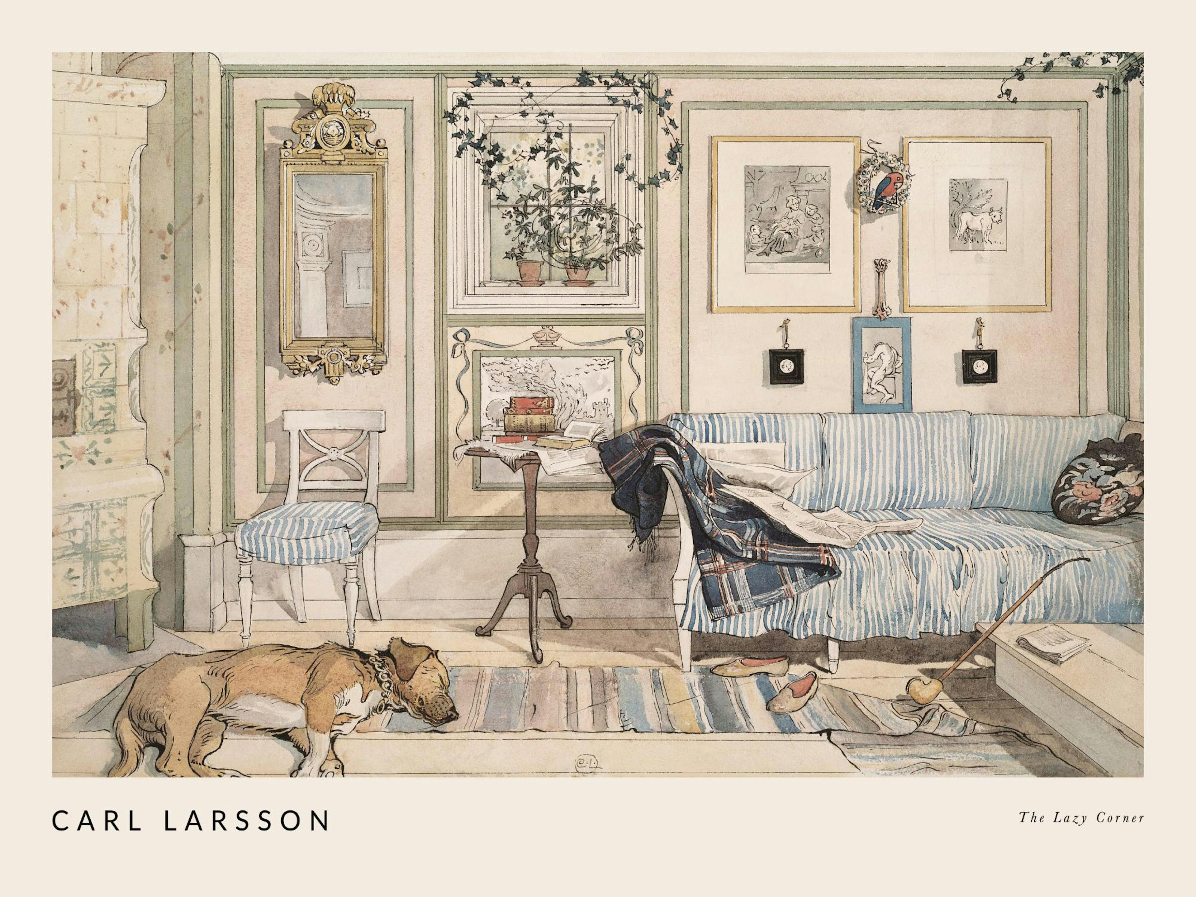 Carl Larsson - The Lazy Corner Poster