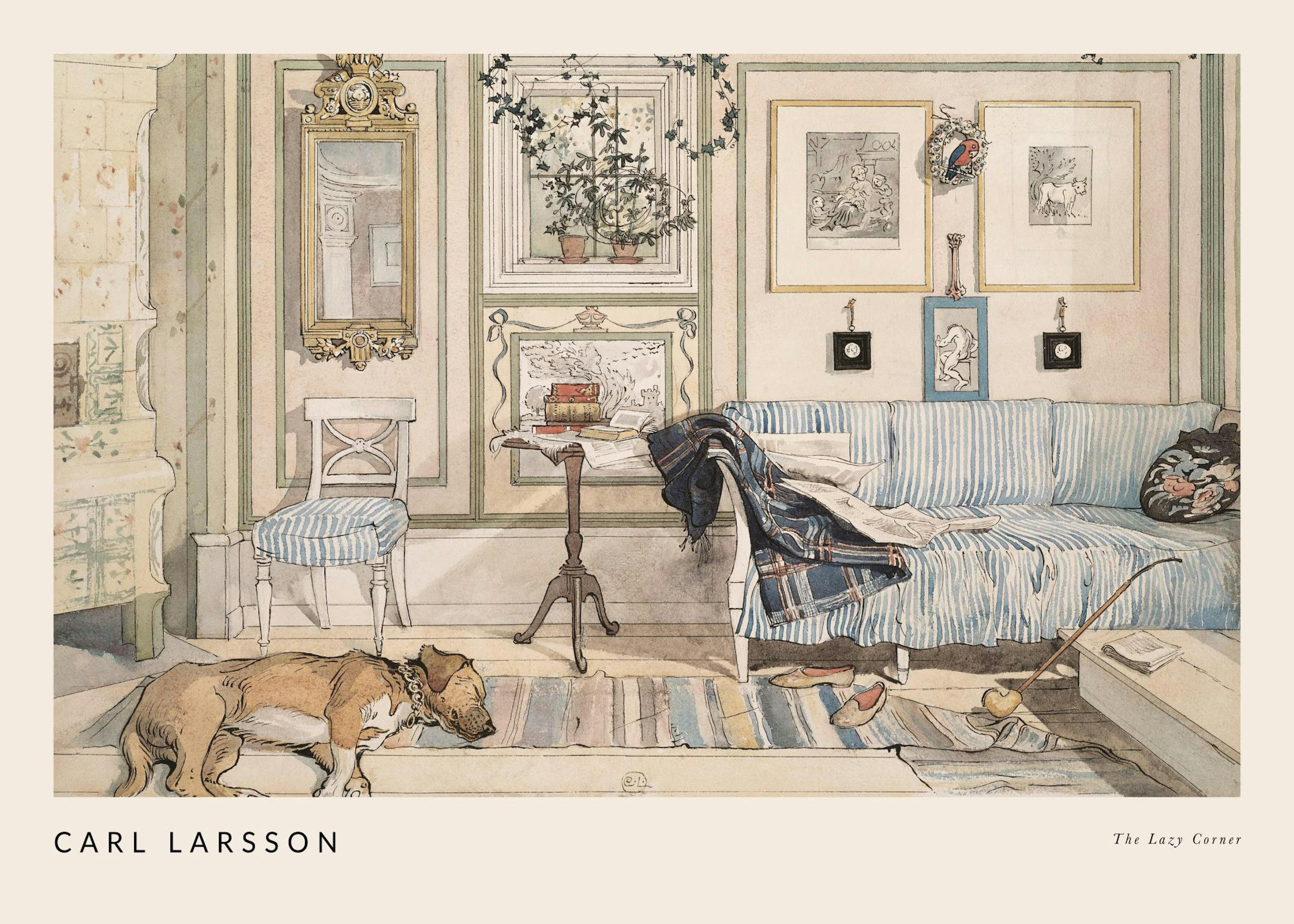 Carl Larsson - The Lazy Corner Poster 0