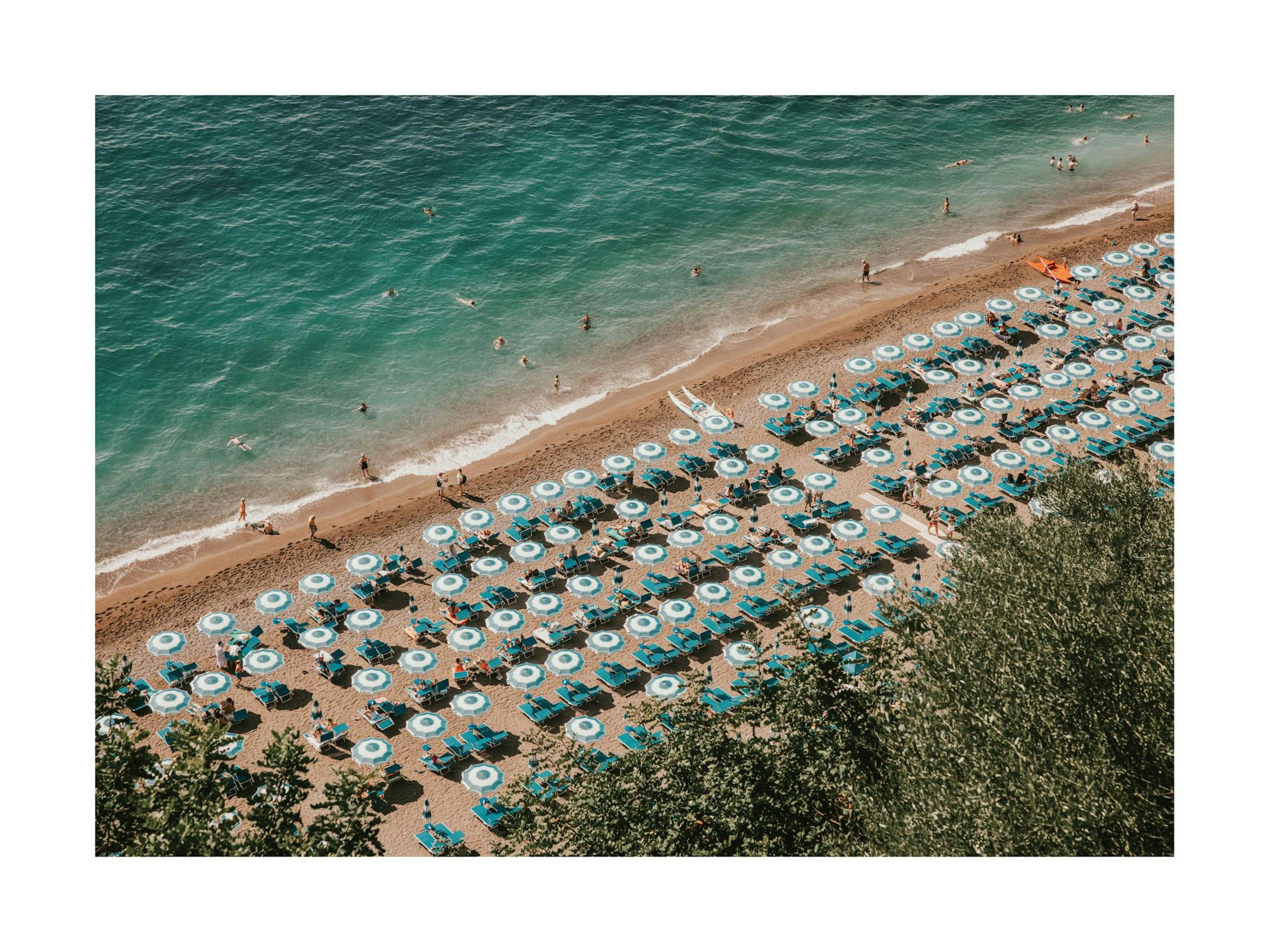 Positano Beach Front Affiche
