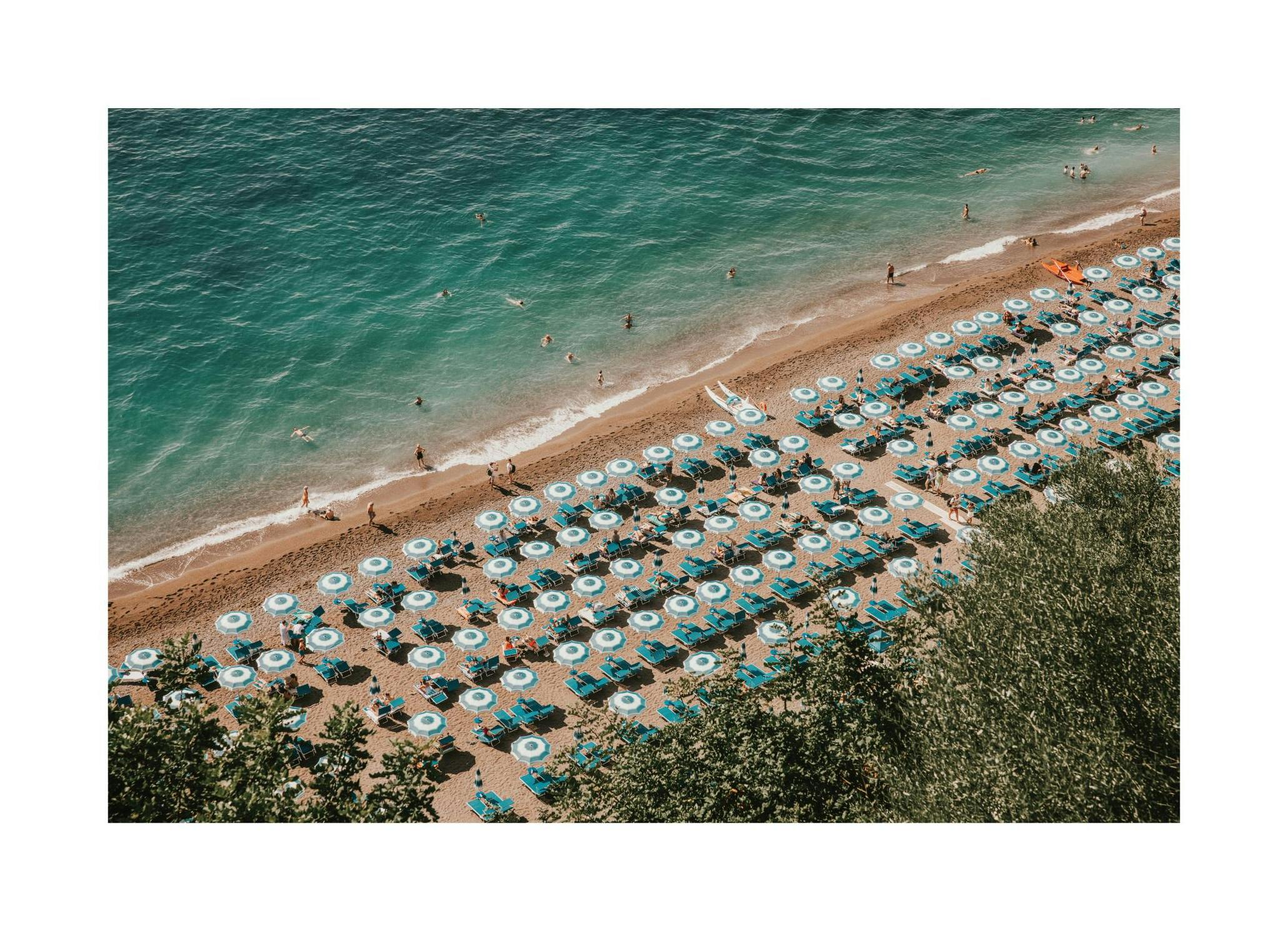 Positano Beach Front Plakat (50x70 cm)- Amalfi Lifestyle