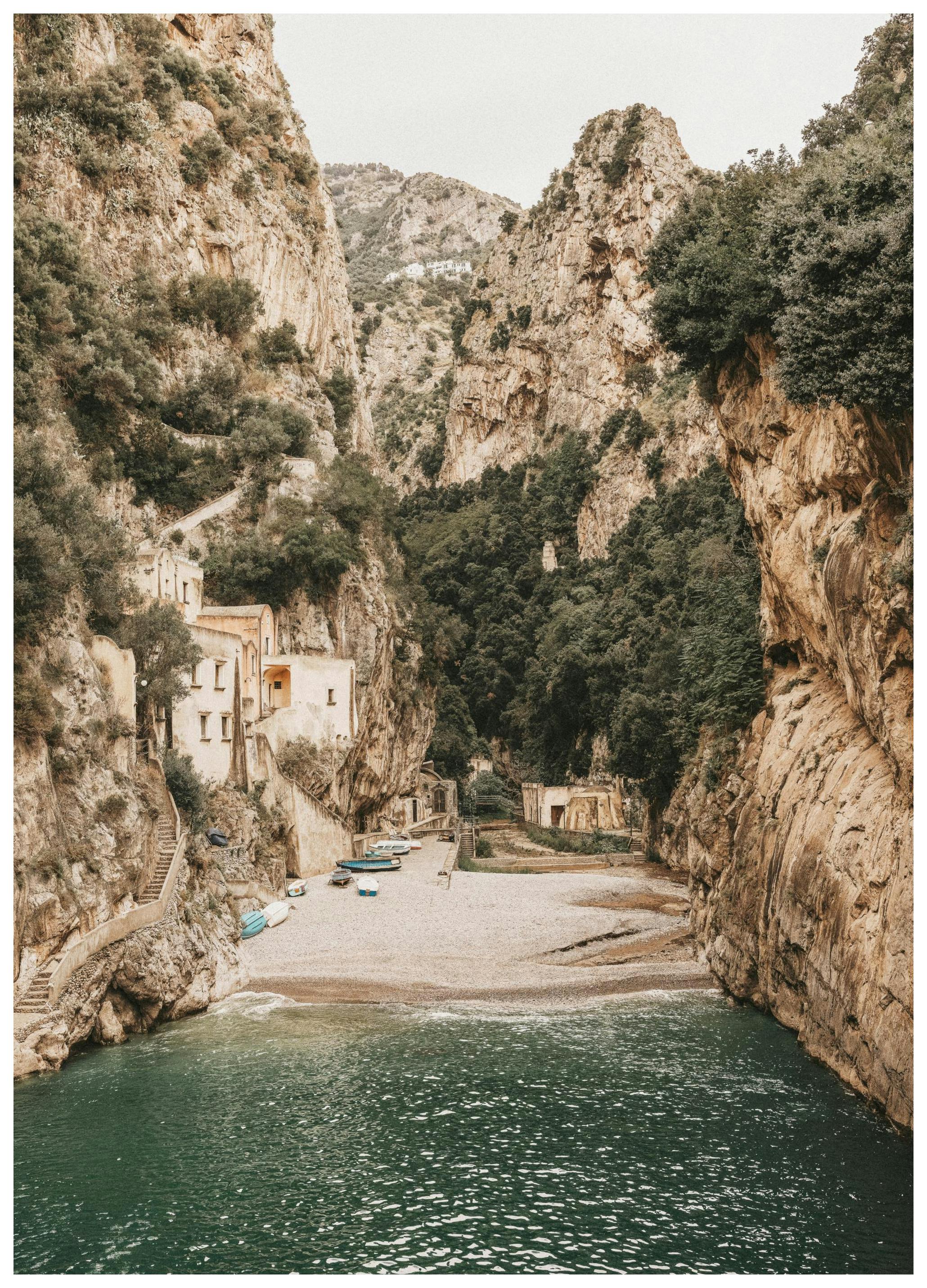 Furore Beach Affiche (50x70 cm)  Amalfi Lifestyle
