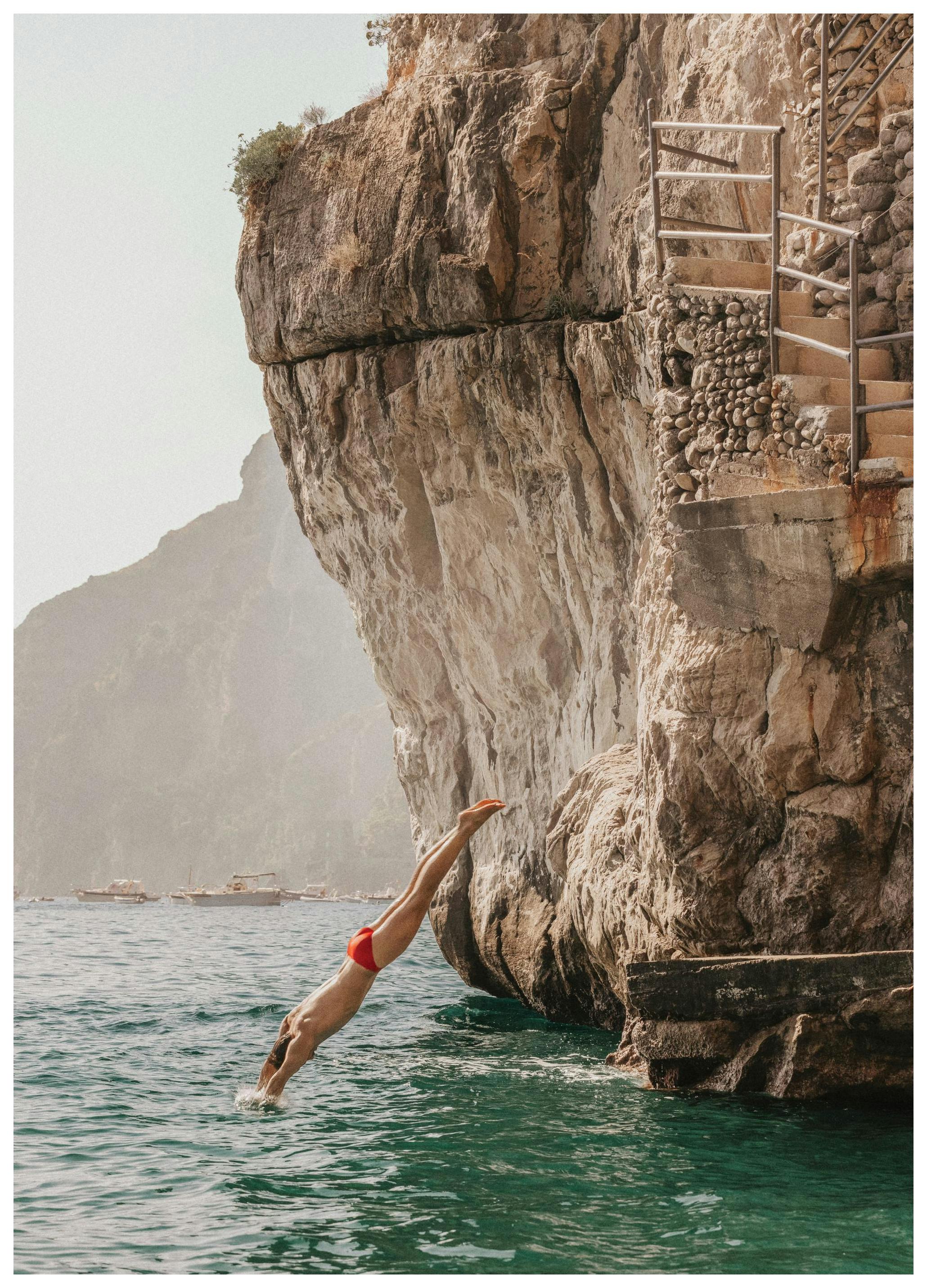 Italian Plunge Affiche (30x40 cm) - Amalfi Lifestyle