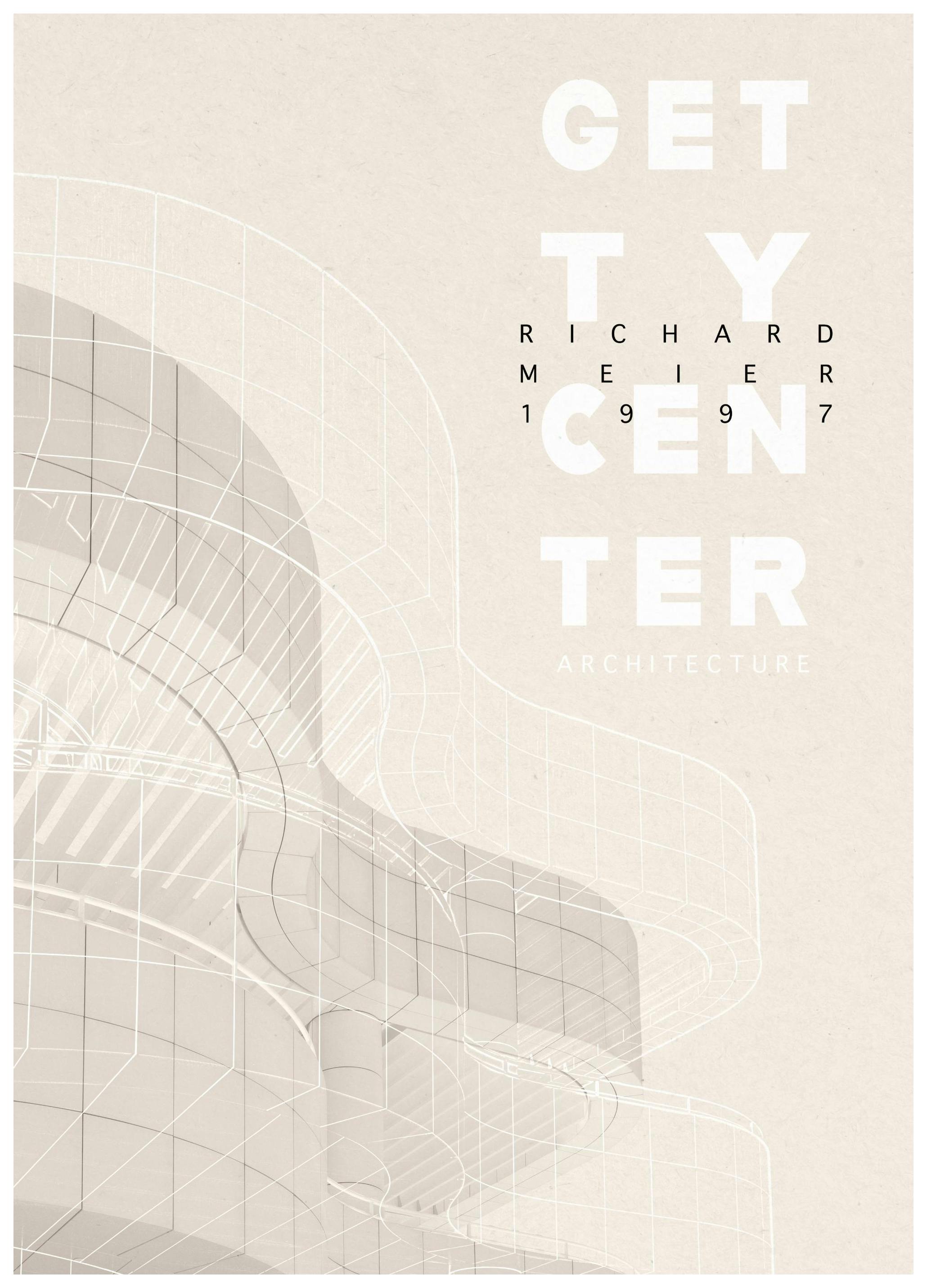 Getty Center Poster (30x40 cm) - Illustraties