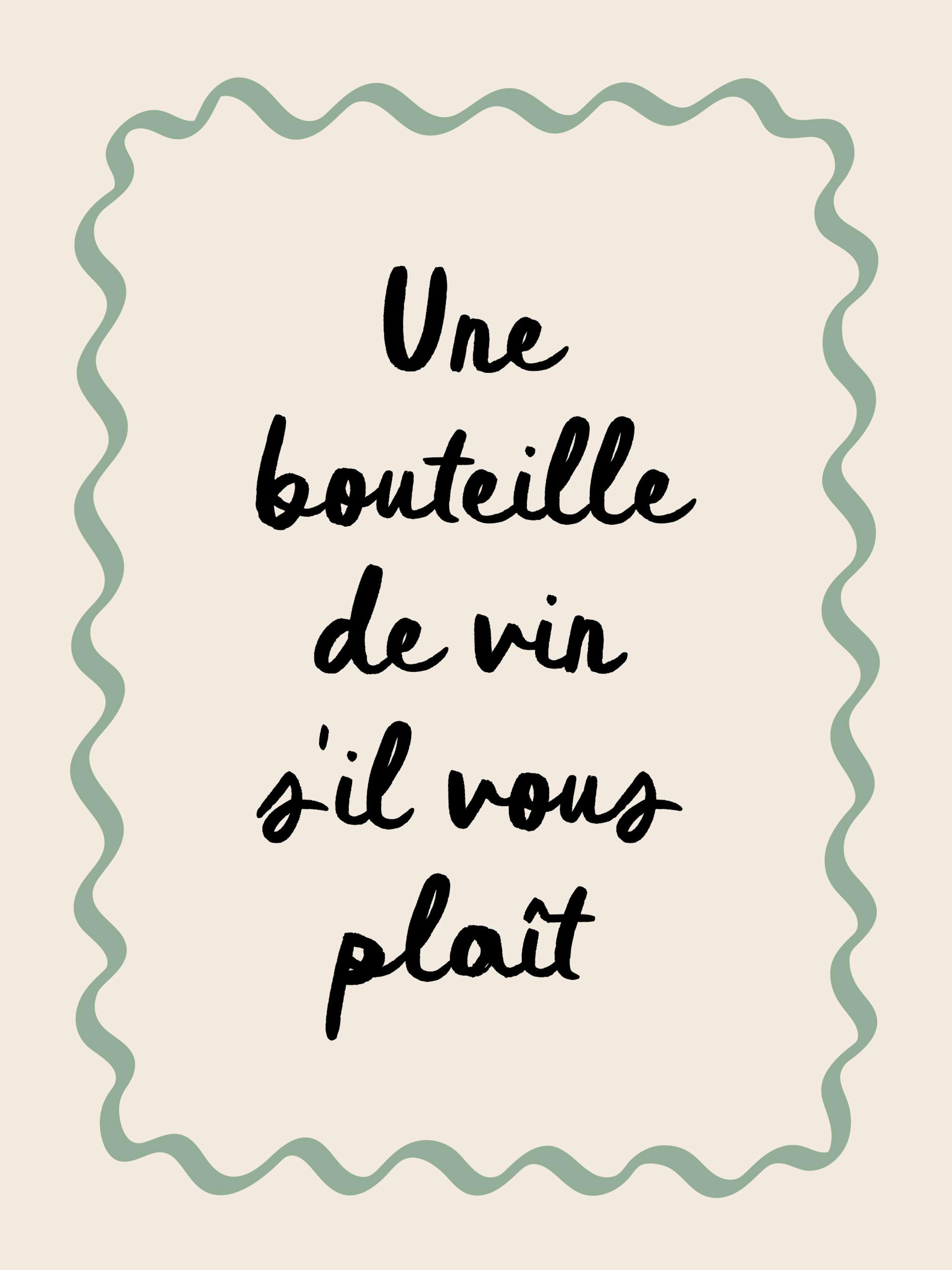 A Bottle of Wine Please Poster 0
