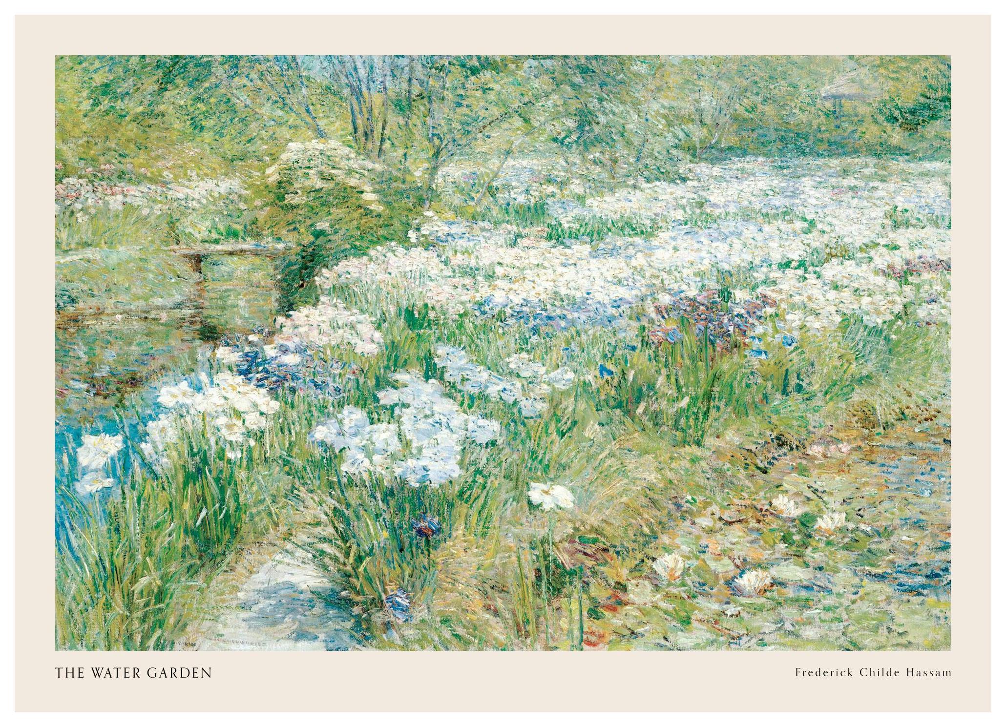 Frederick Childe Hassam - The Water Garden Poster (50x70 cm)