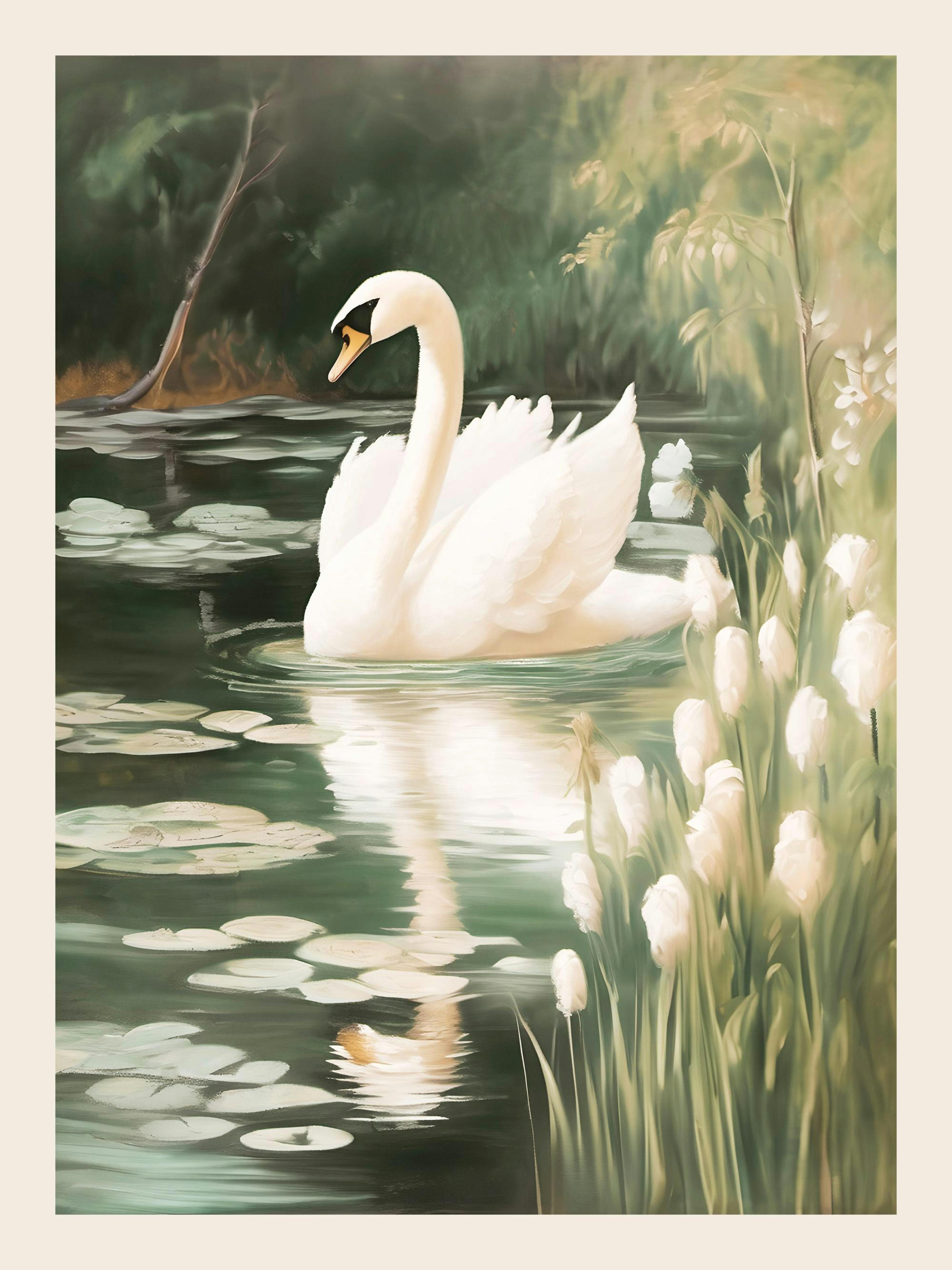 Majestic Swan Print