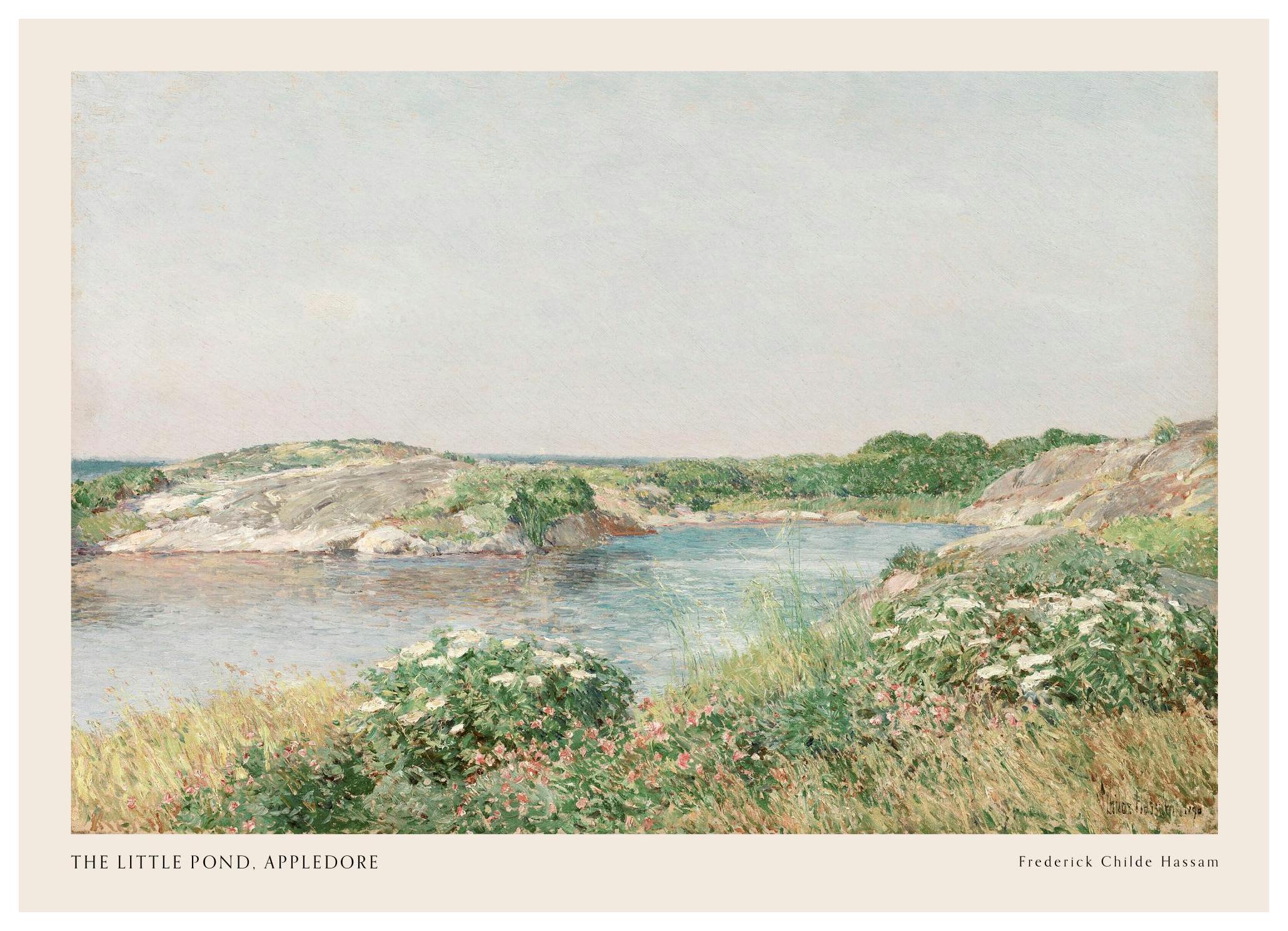 Frederick Childe Hassam - The Little Pond, Appledore Plakat (30x40 cm)- Obrazy sławnych malarzy