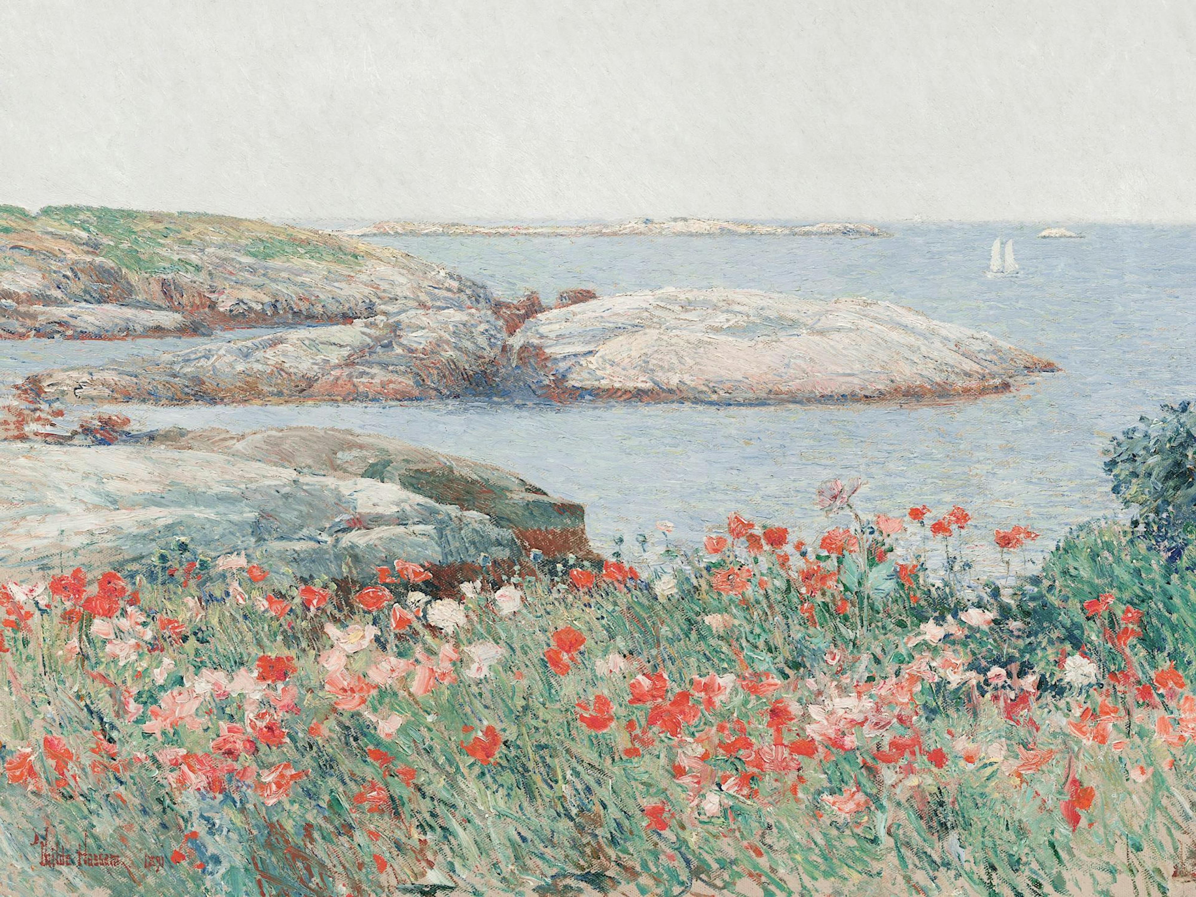 Frederick Childe Hassam - Poppies on the Isles of Shoals Plakat