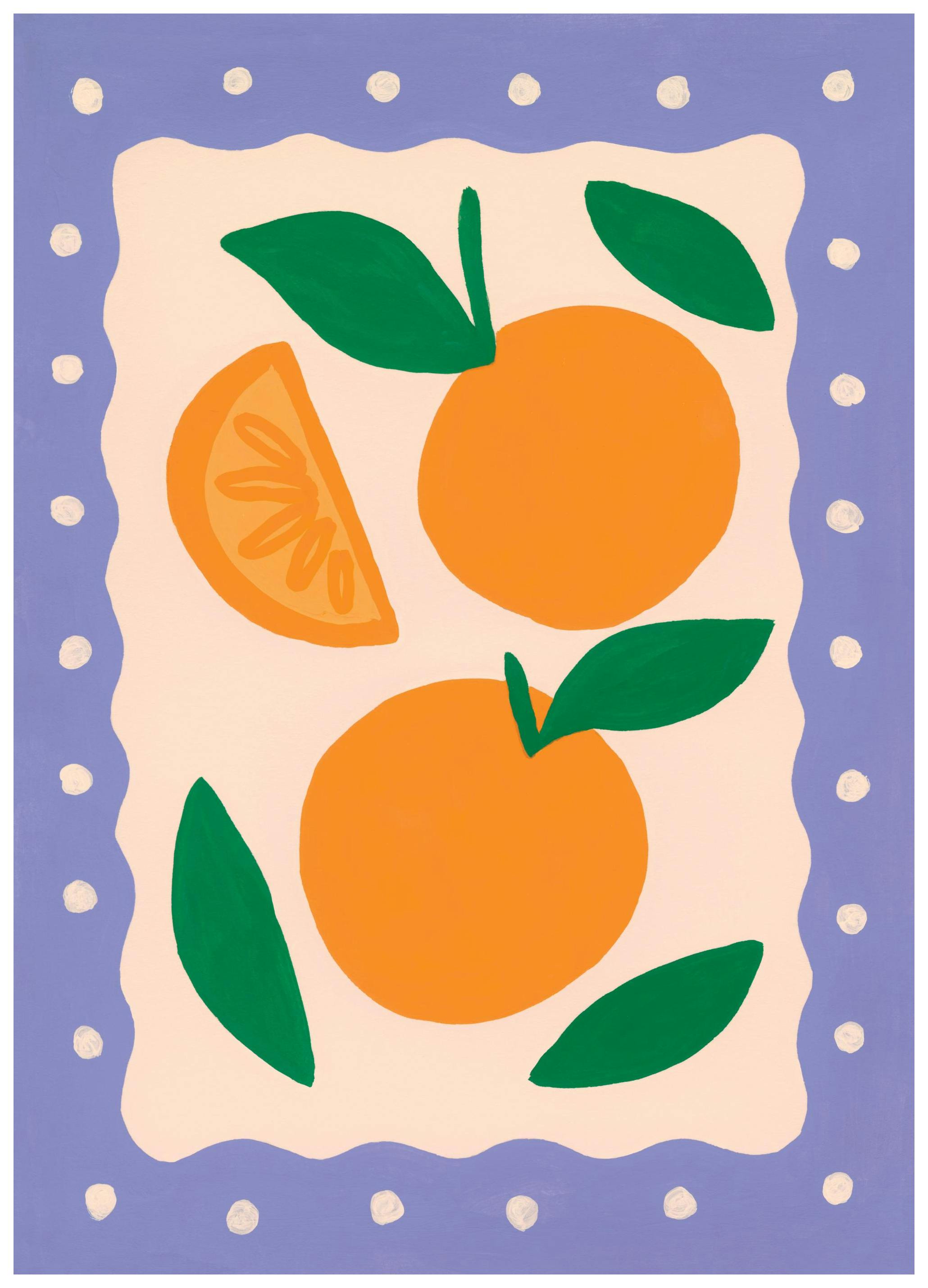 Popping Oranges Poster (30x40 cm) - Eten