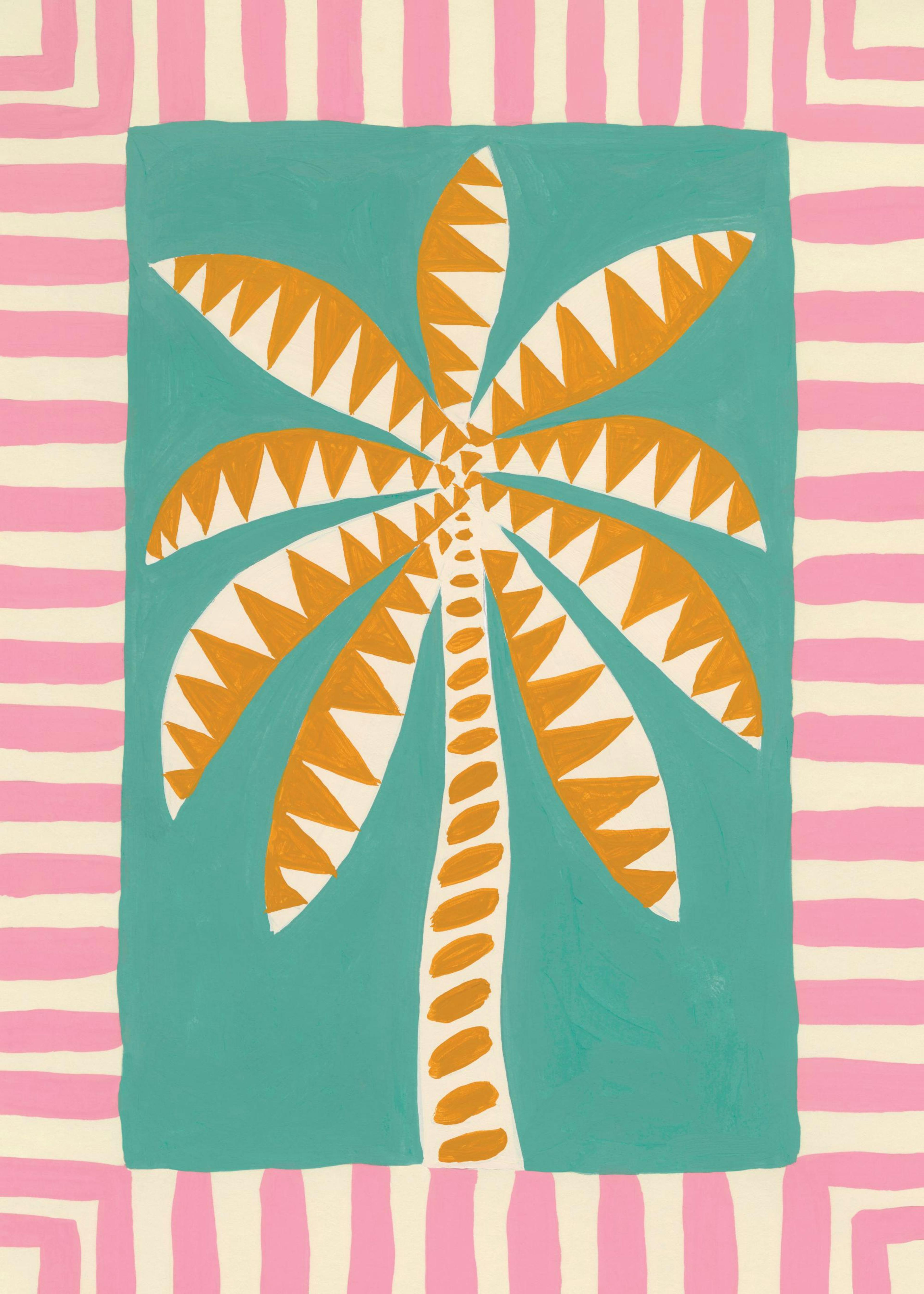 Funky Palm Tree Print 0
