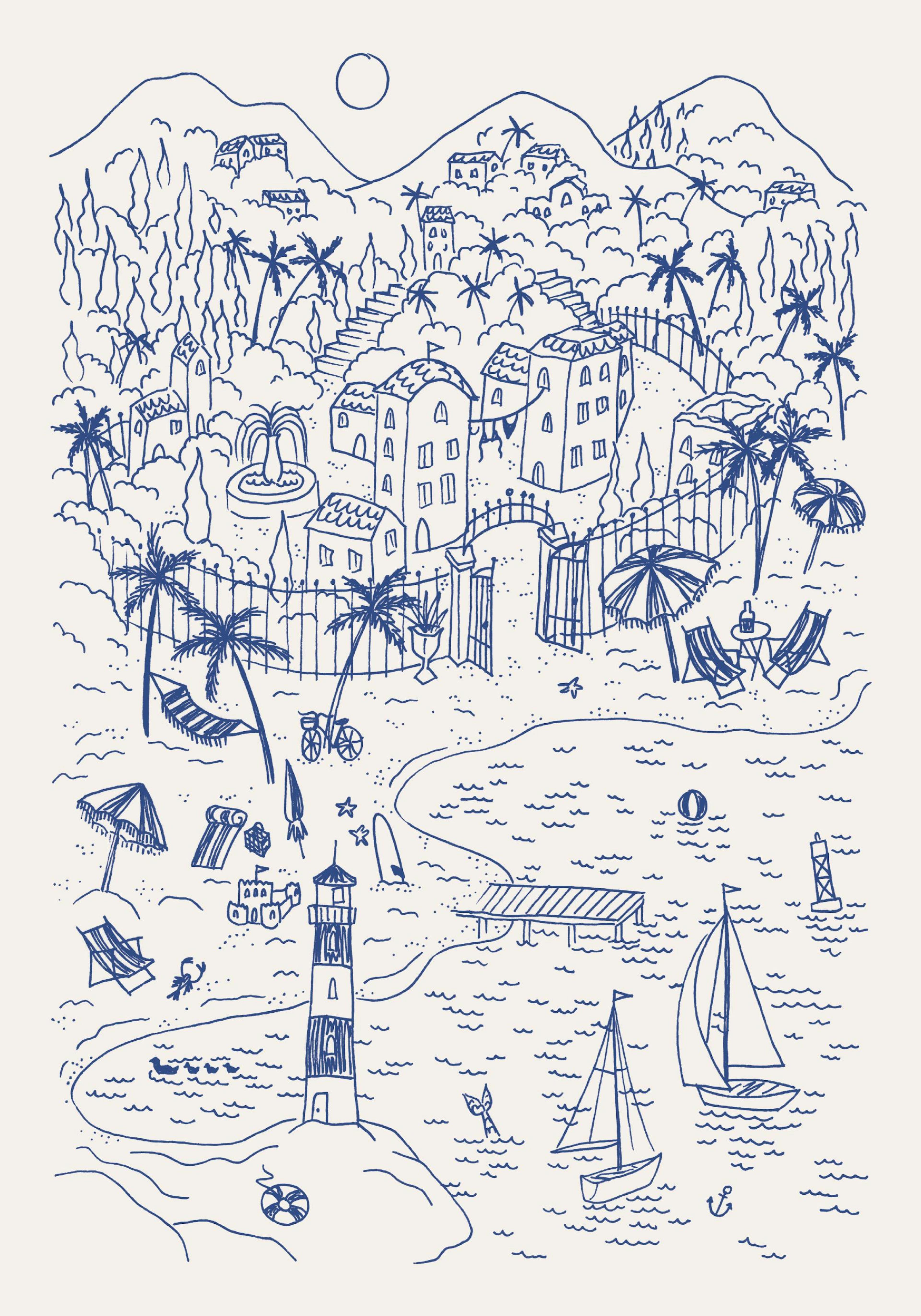 Seaside Summer Affiche