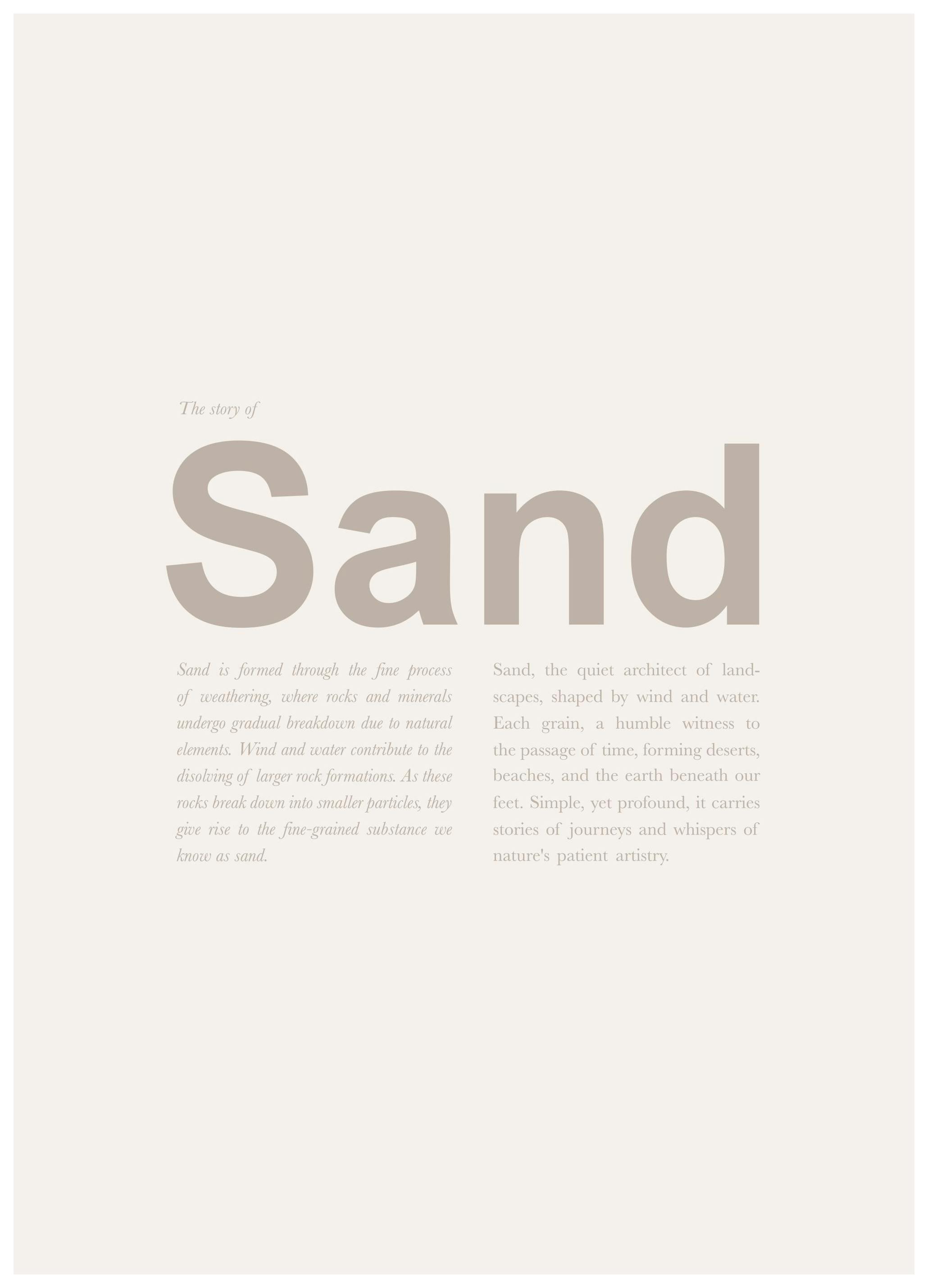 The Story of Sand Plakat (50x70 cm)- Plakaty z napisami