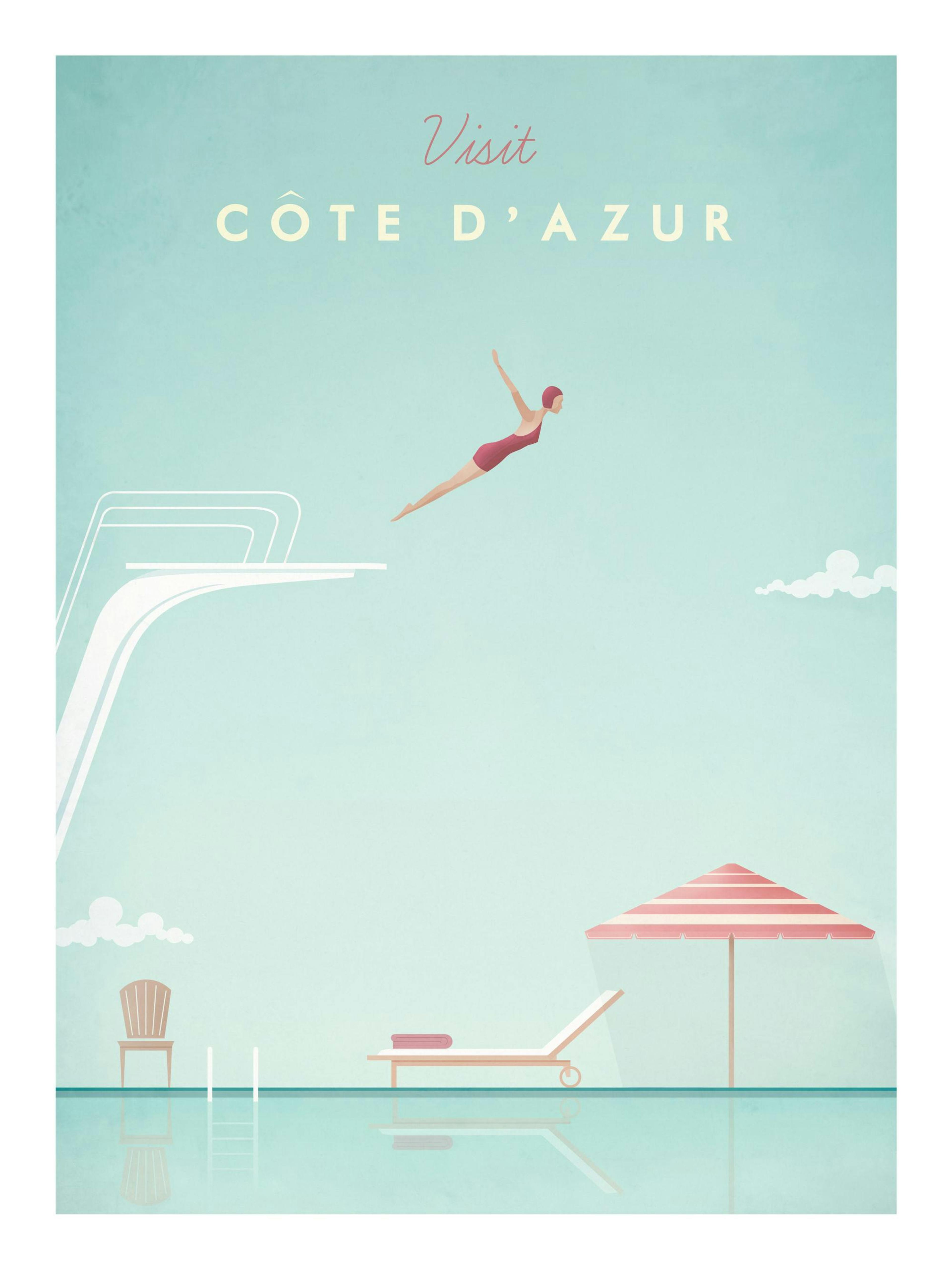 Henry Rivers - Cote d'Azur Juliste