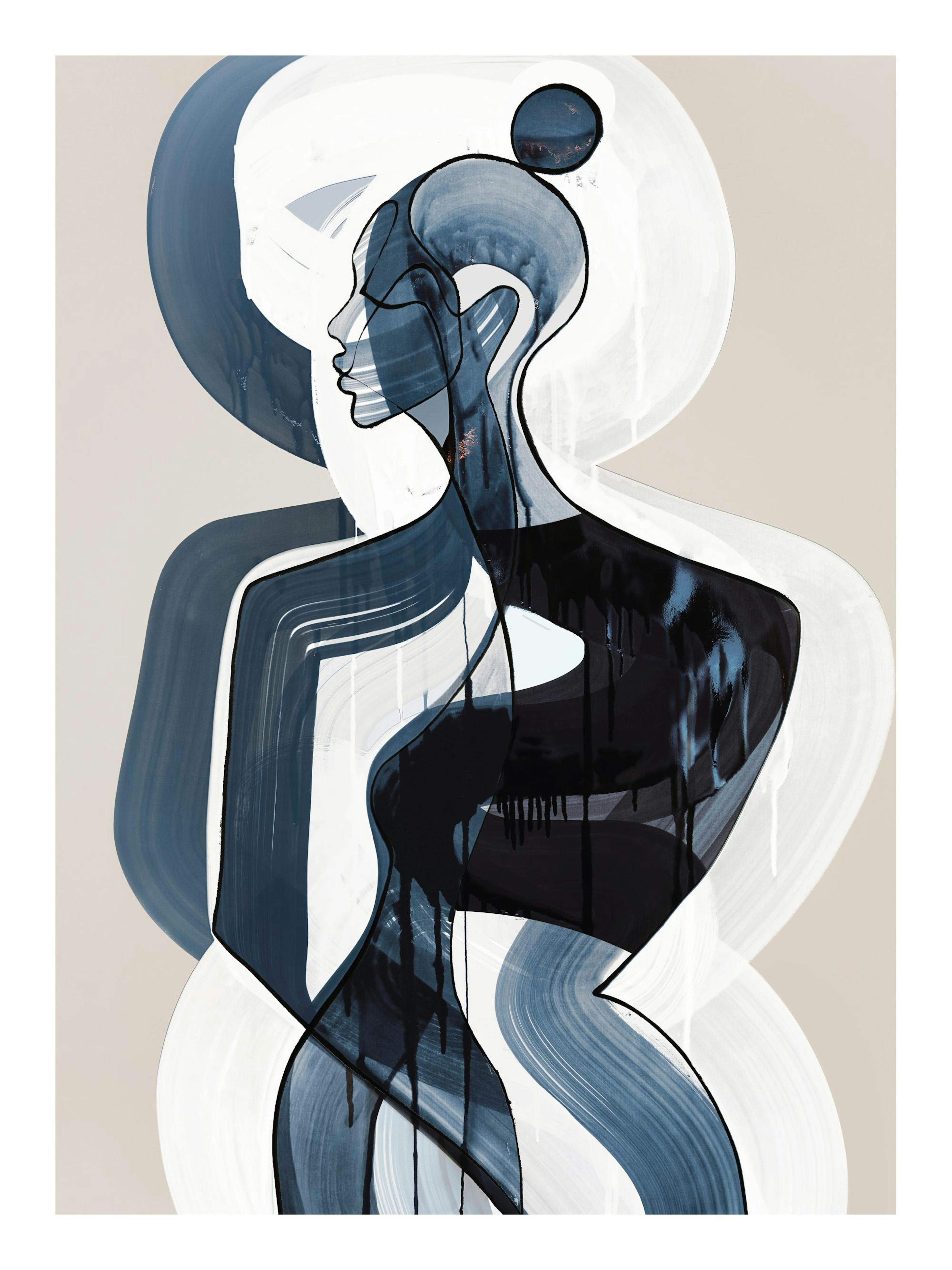 Peytil - Blau Serenity Poster
