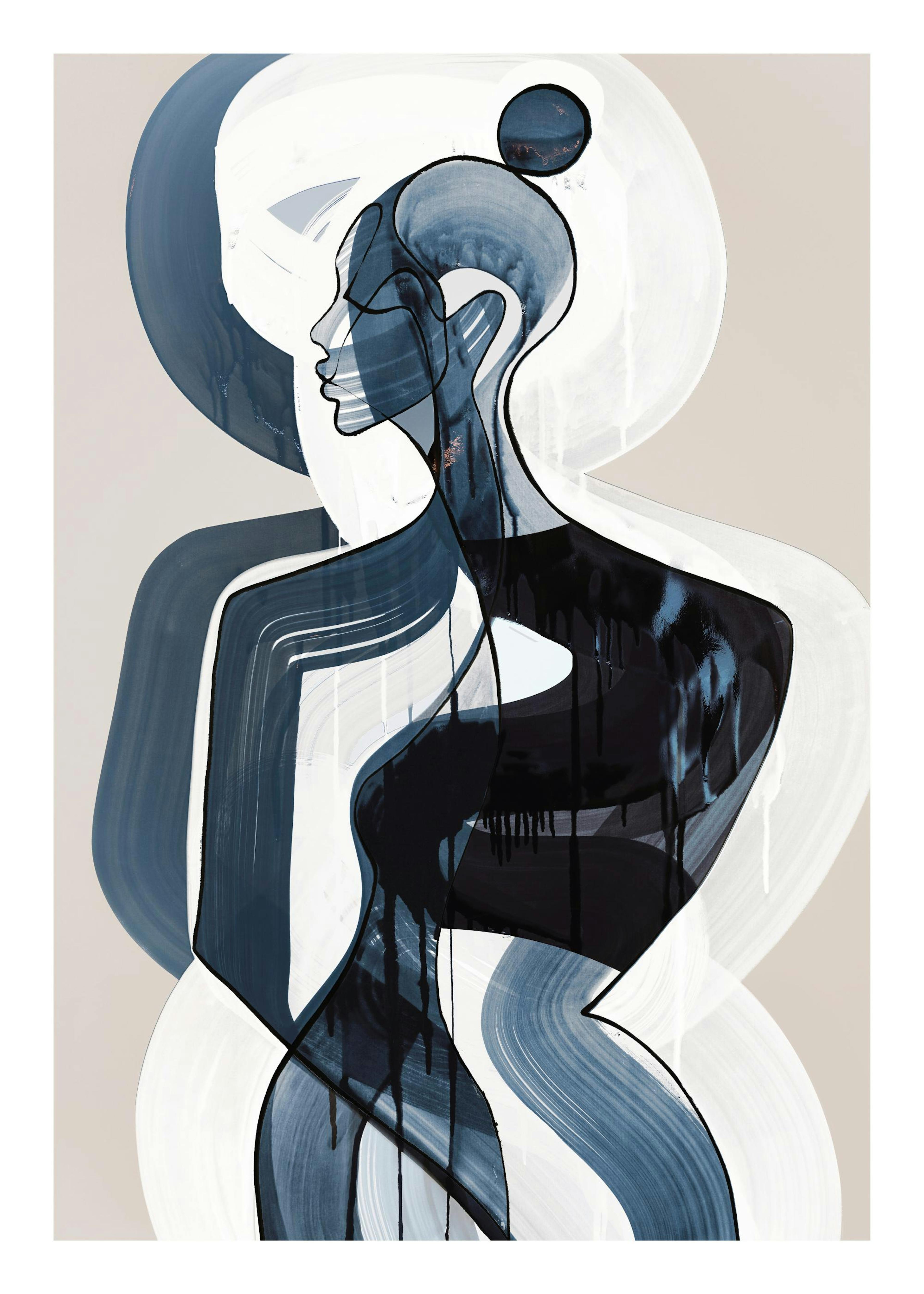 Peytil - Blau Serenity Print 0