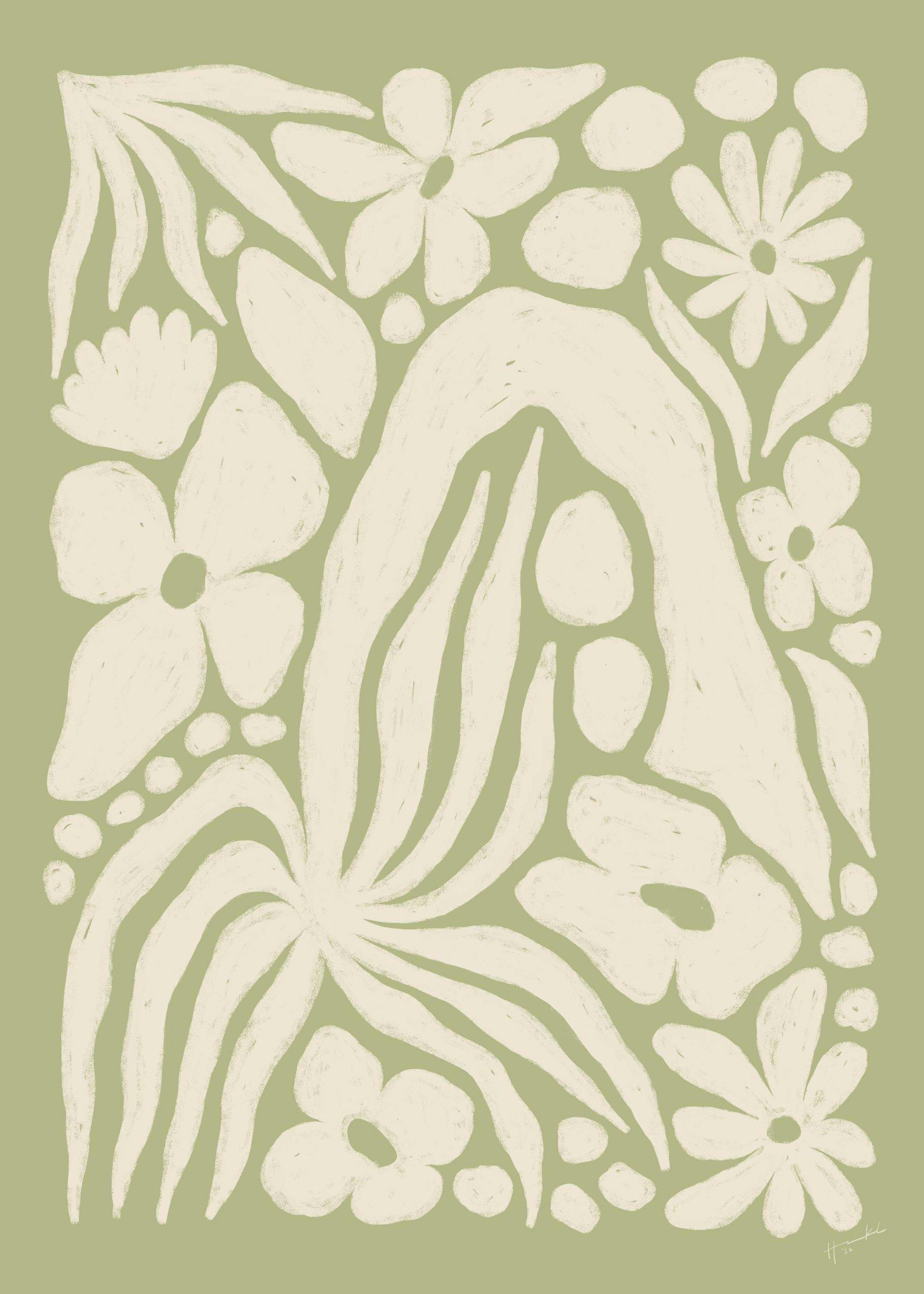 Hanna KL - White Garden Print 0