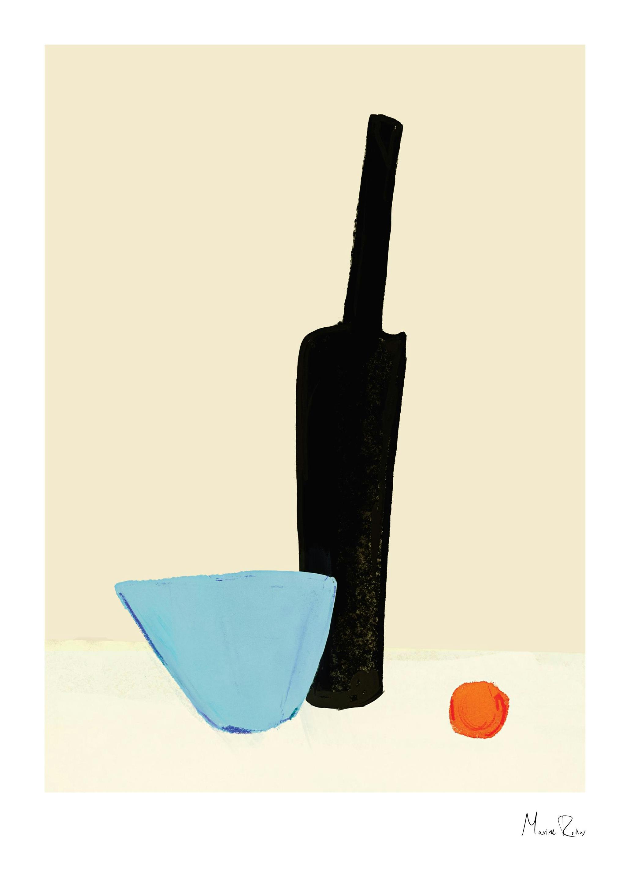 Maxime Rokus - Still Life Bottle Juliste (21x30 cm)  Maxime Rokus