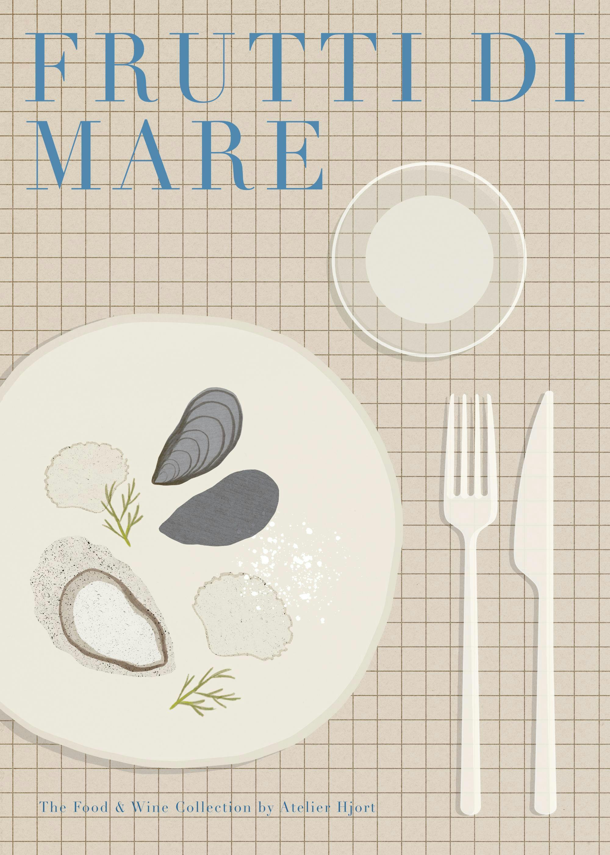 Julia Hallström Hjort - Frutti Di Mare Illustration Plakát 0