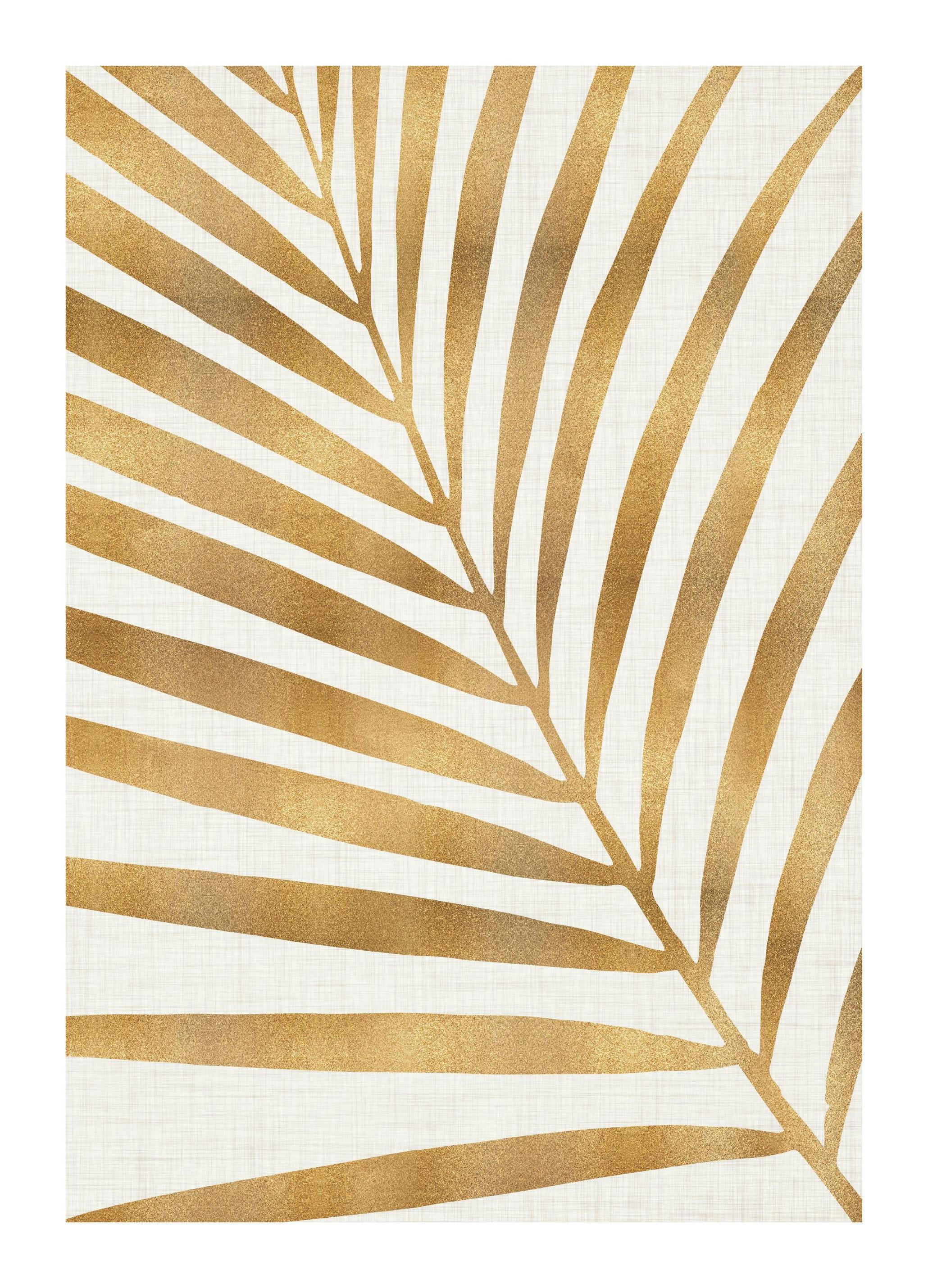 Kristian Gallagher - Metallic Gold Palm Leaf (50x70 cm)