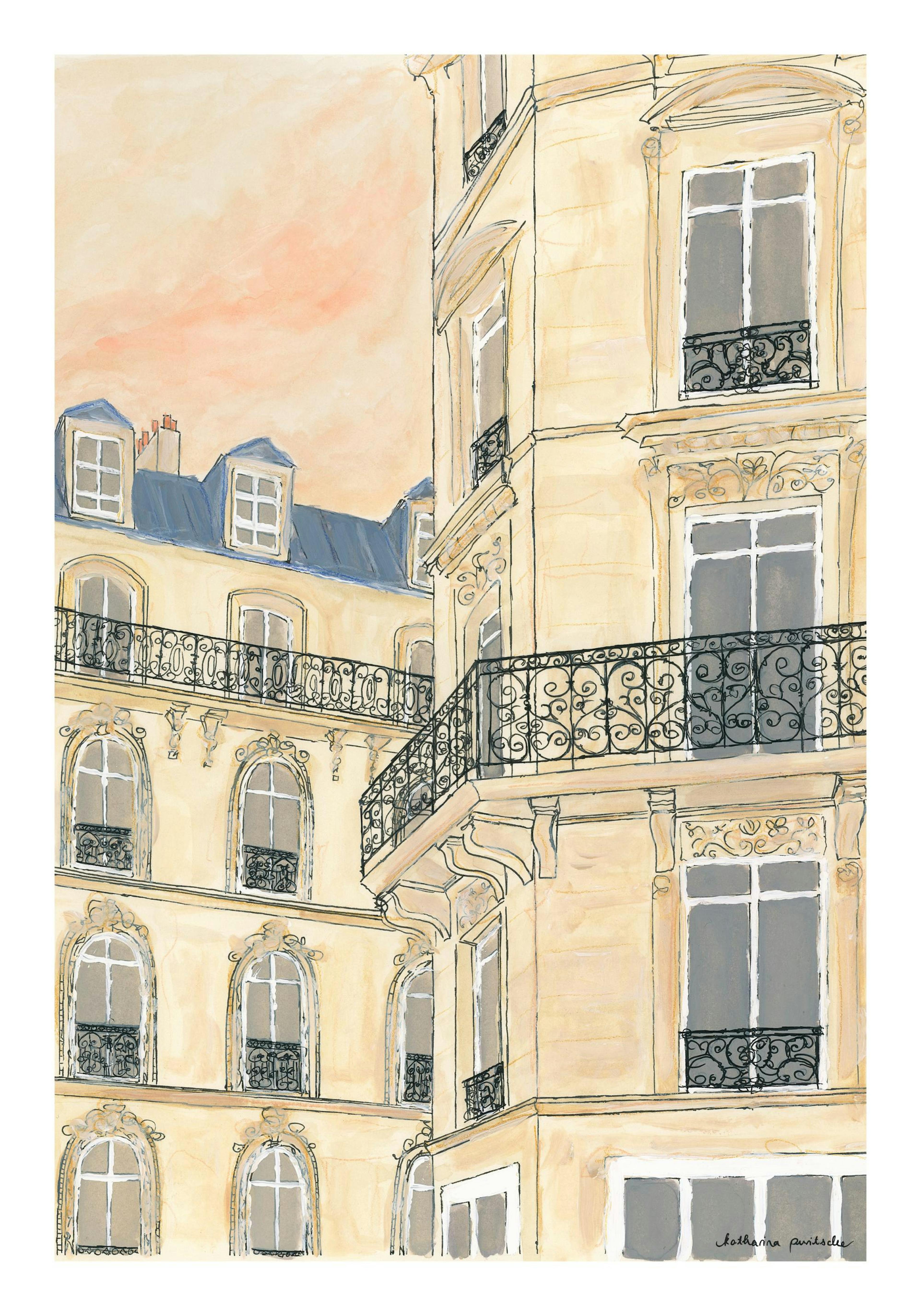 Katharina Puritscher - Golden Hour Building Plakat