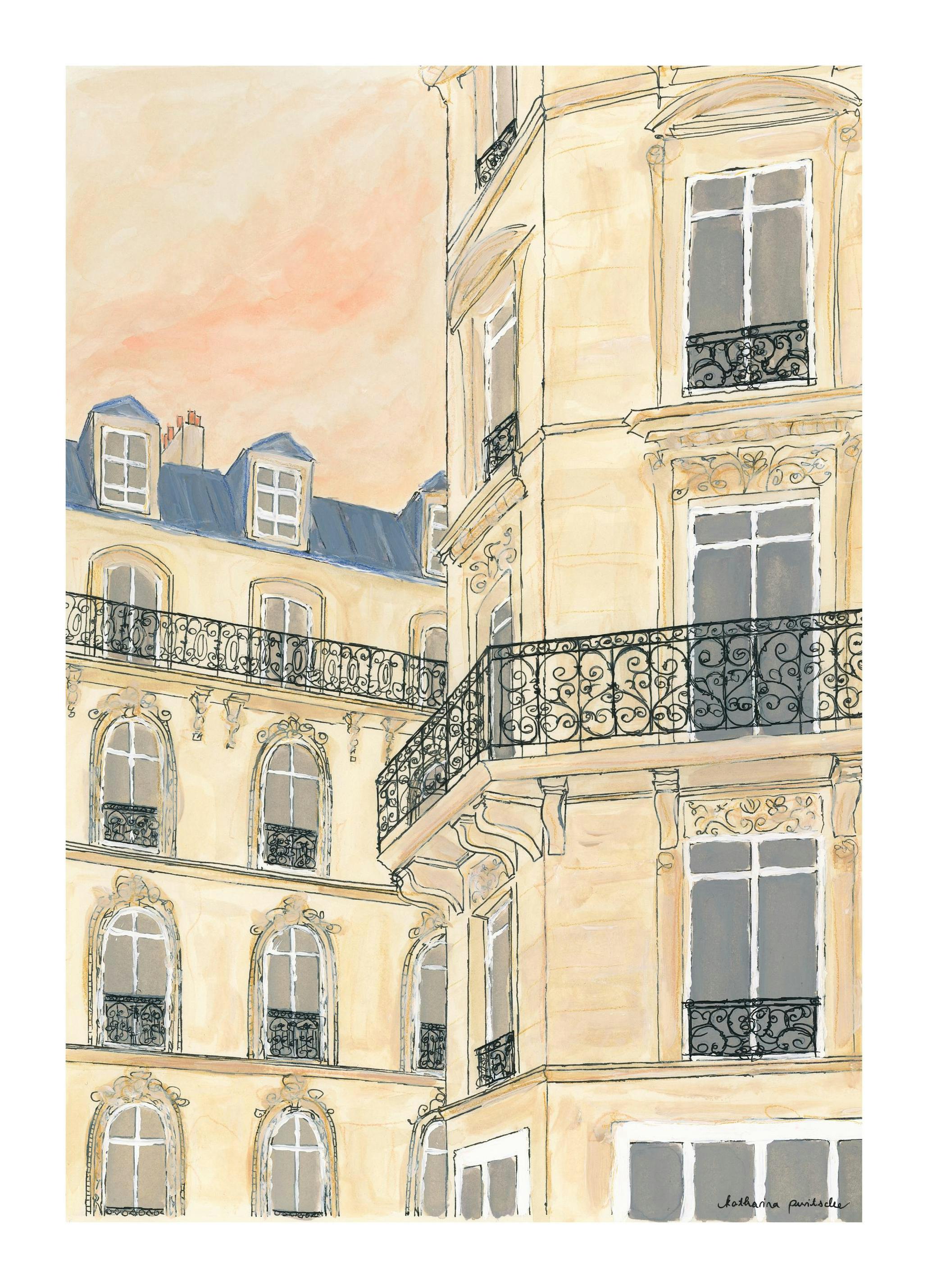 Katharina Puritscher - Golden Hour Building Print (21x30 cm)