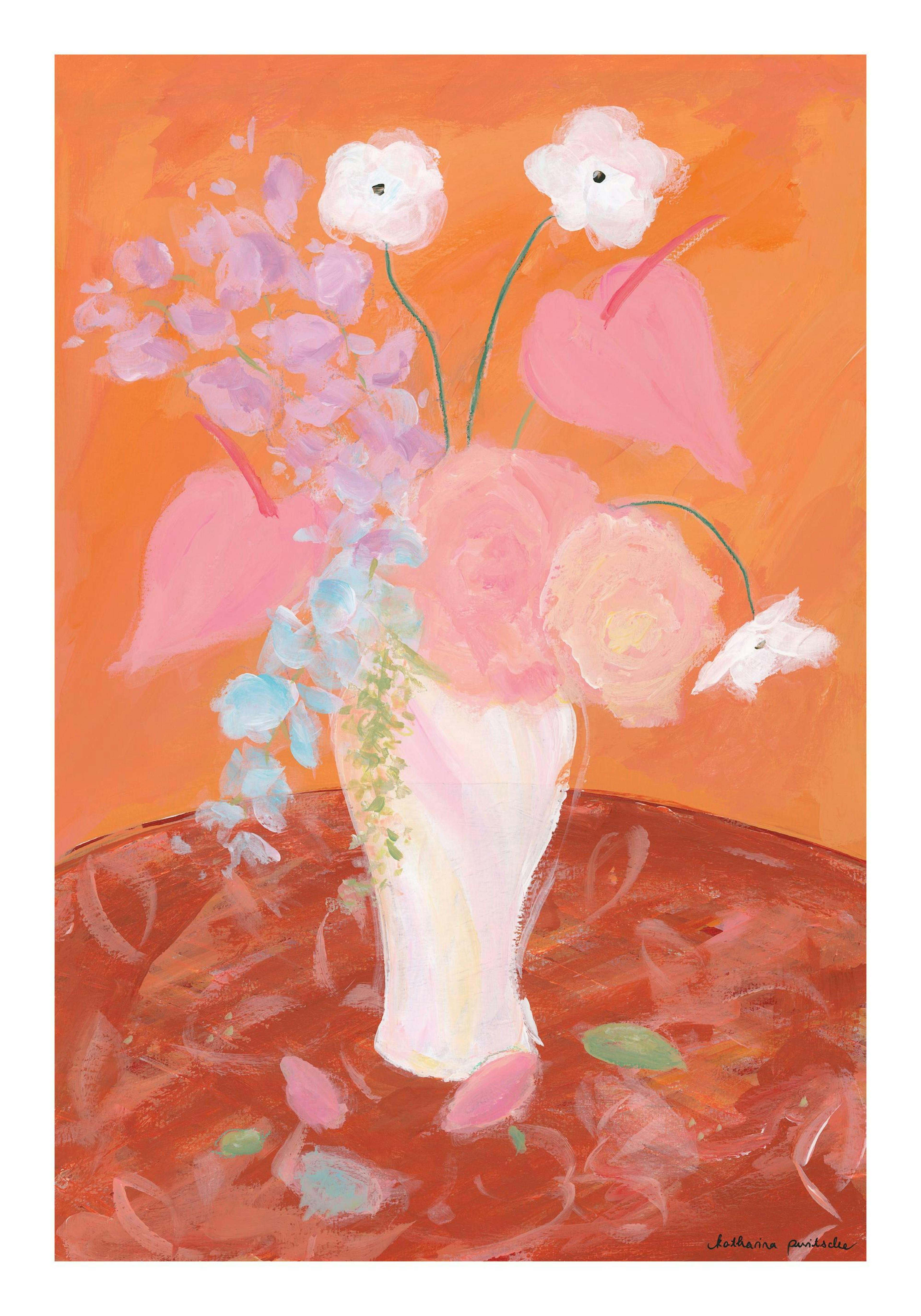 Katharina Puritscher - Orange Bloom Print