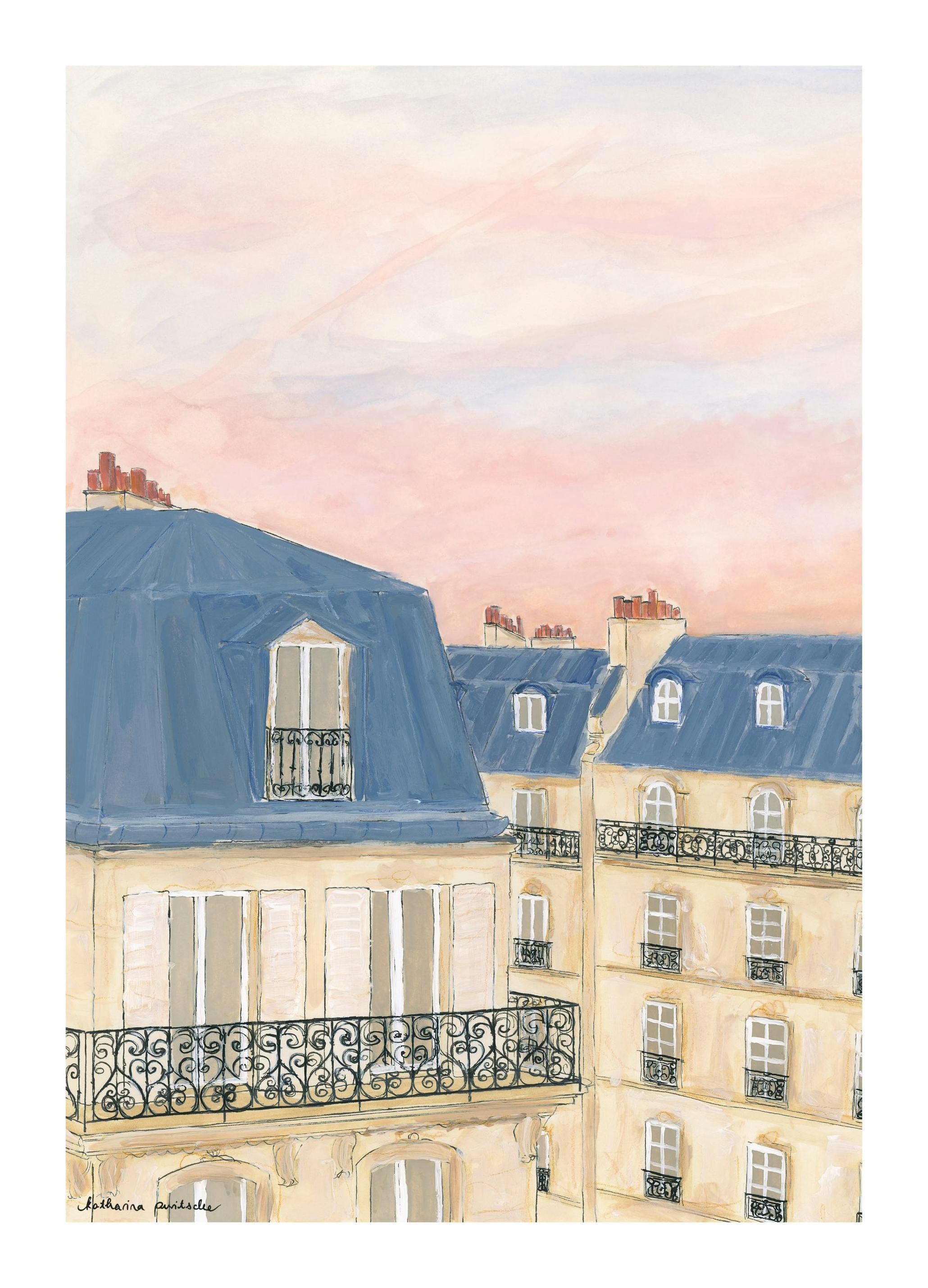Katharina Puritscher - Parisian Sky Print (30x40 cm)