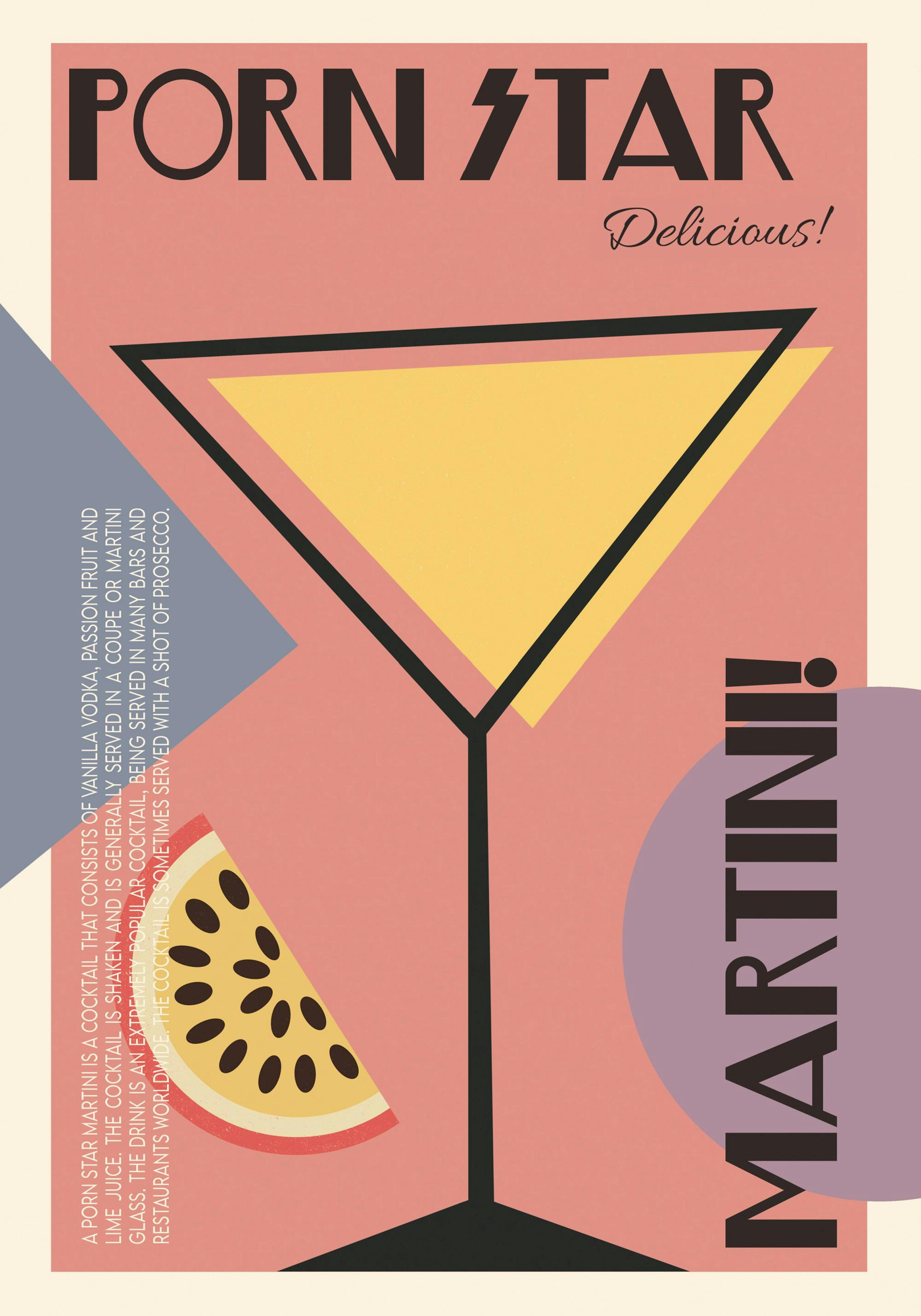 We made something nice - The Porn Star Martini Print