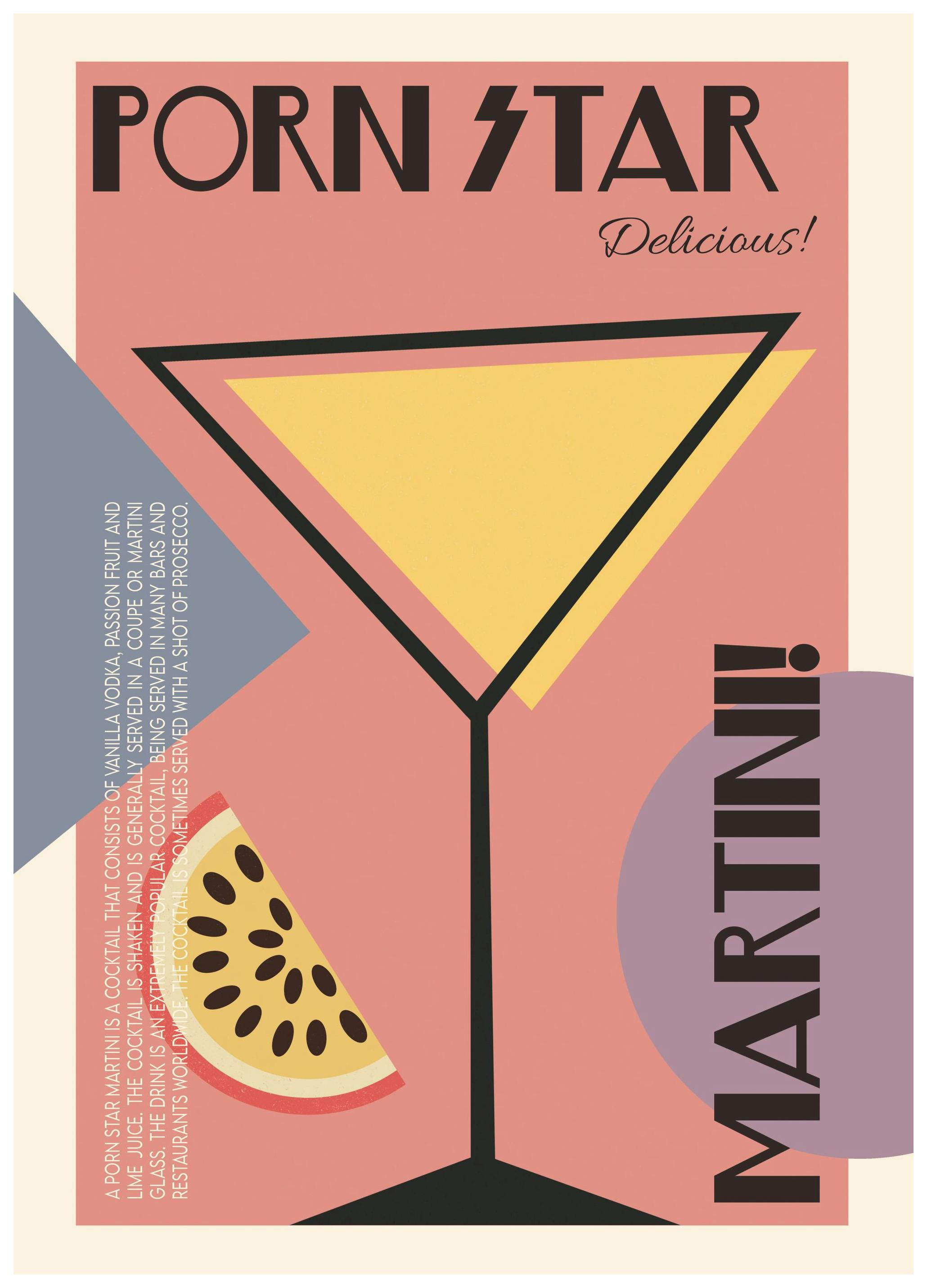 We made something nice - The Porn Star Martini Poster (30x40 cm)