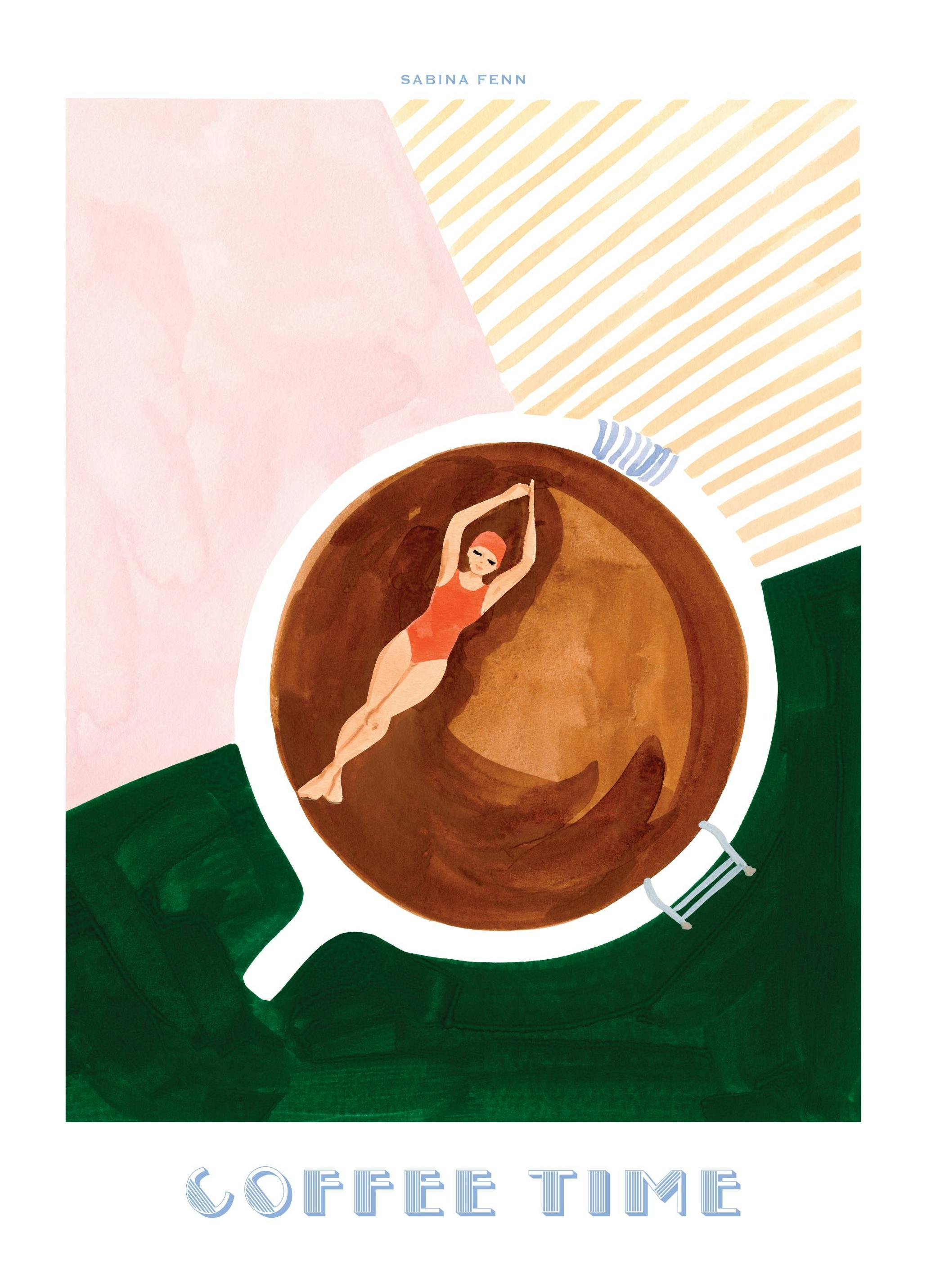 Sabina Fenn - Coffee Time Affiche (50x70 cm) - Sabina Fenn