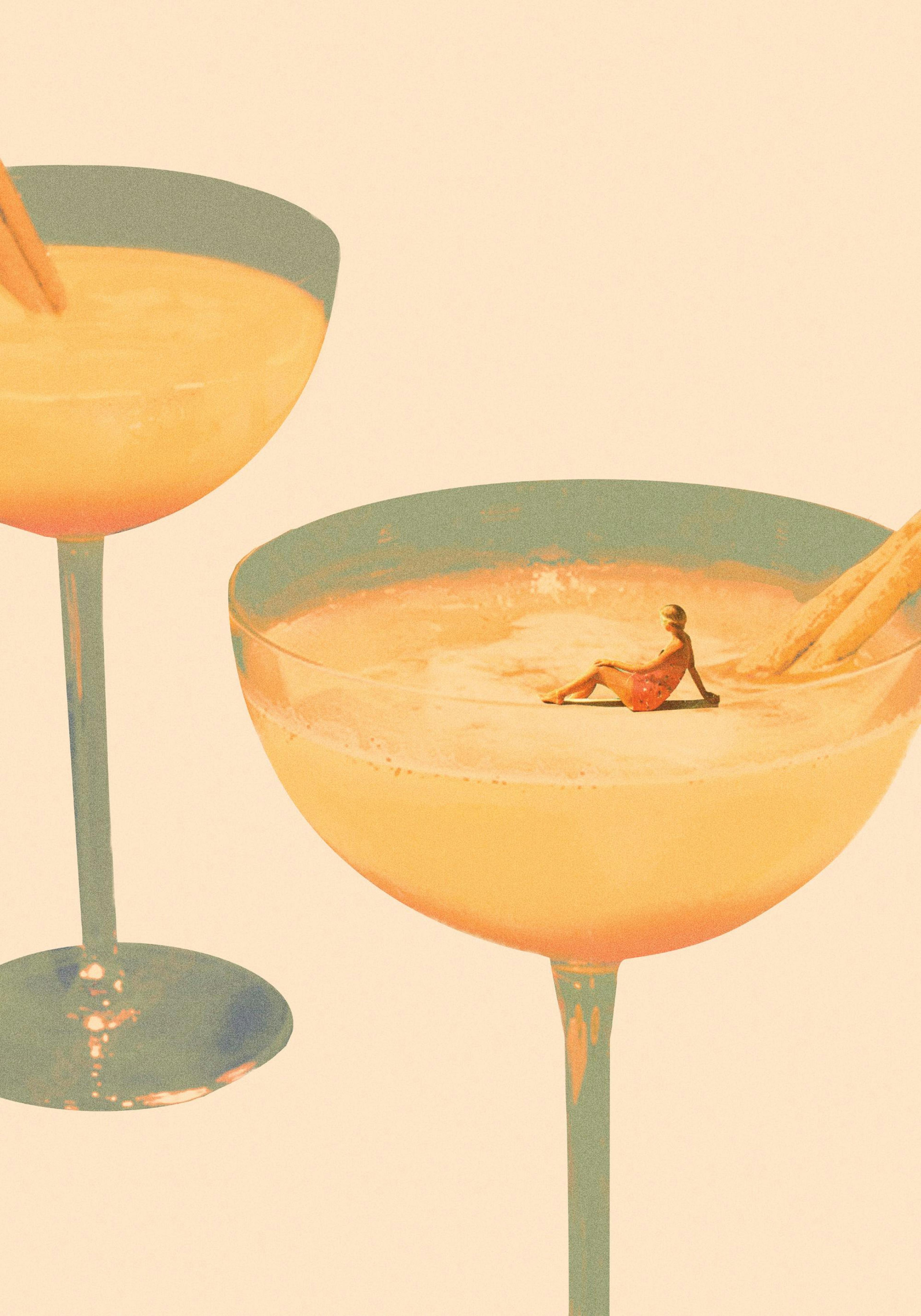 Maarten Leon - Holiday in a Glass No1 Print