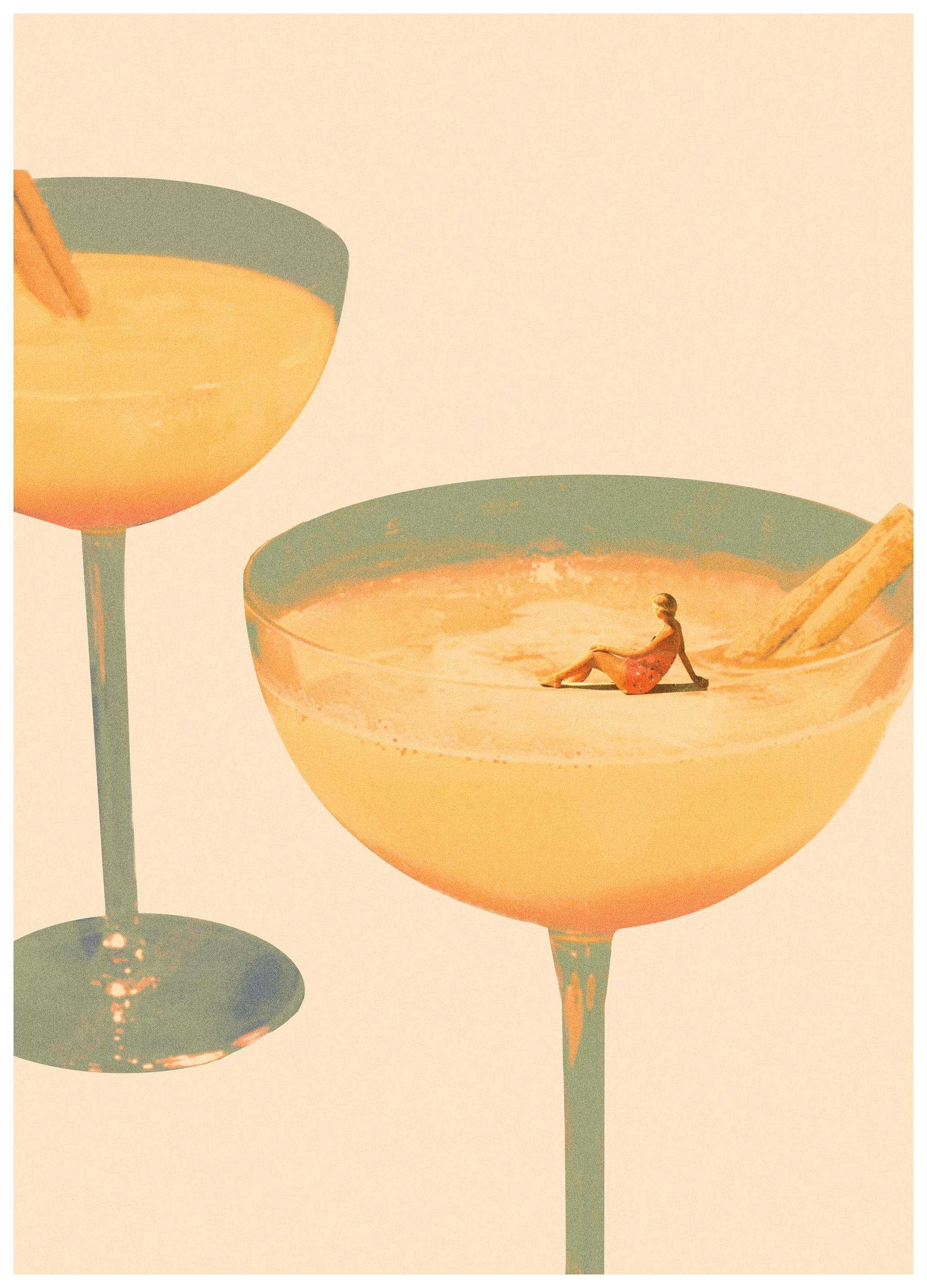 Maarten Leon - Holiday in a Glass No1 Affiche (30x40 cm)  Maarten Leon