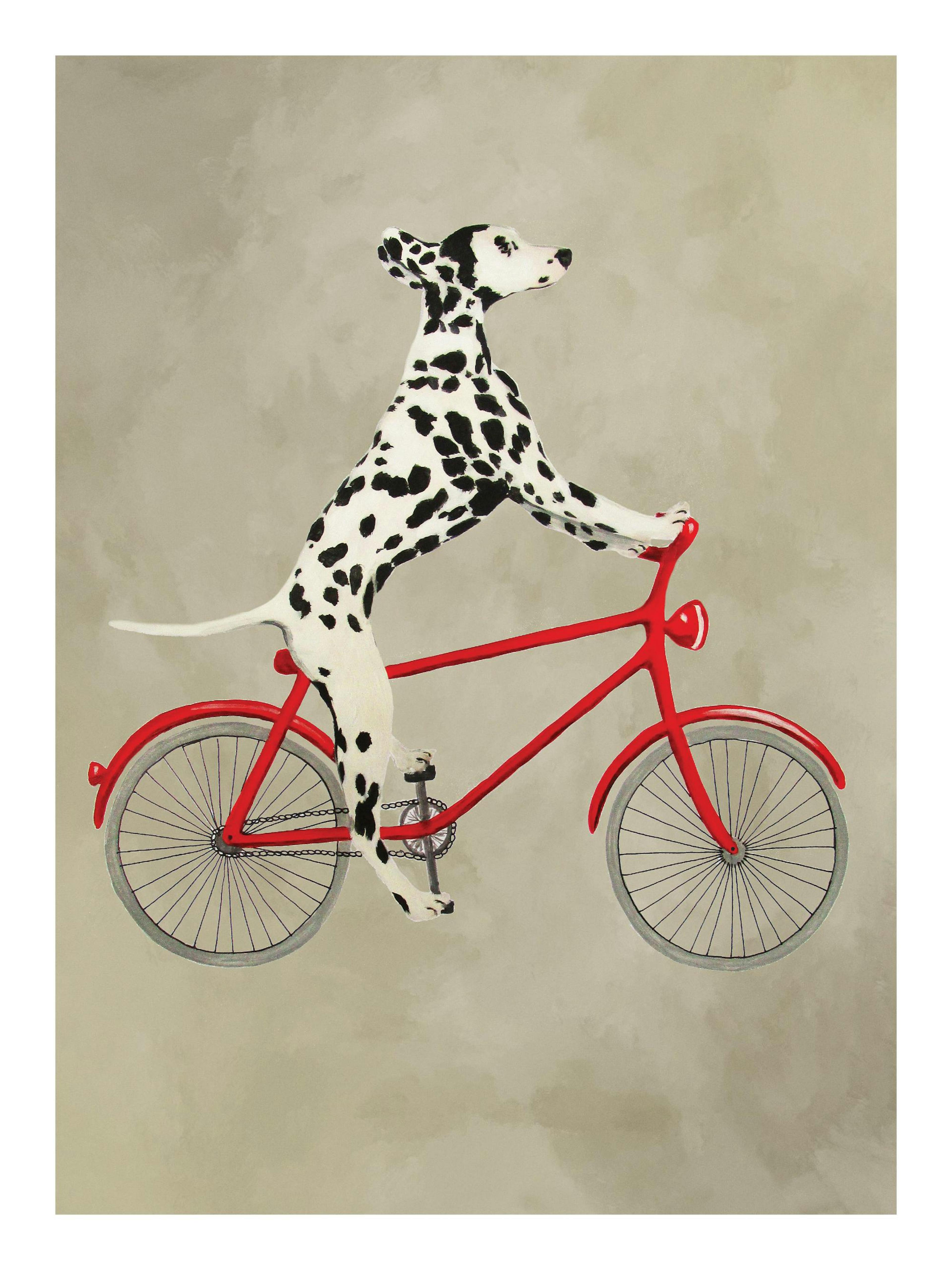 Coco De Paris - Dalmatian on Bicycle Print