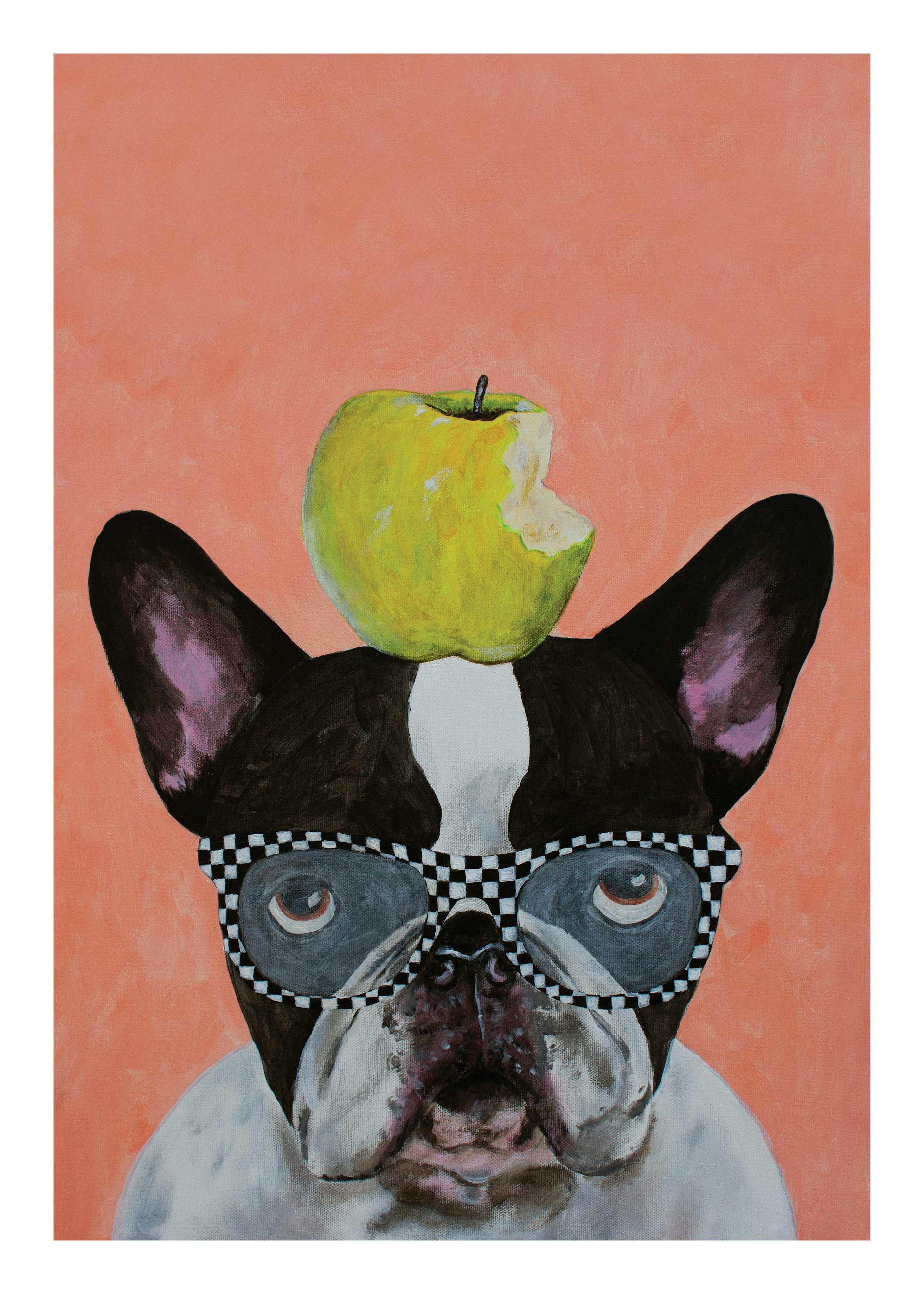 Coco De Paris - French Bulldog with Apple Print 0
