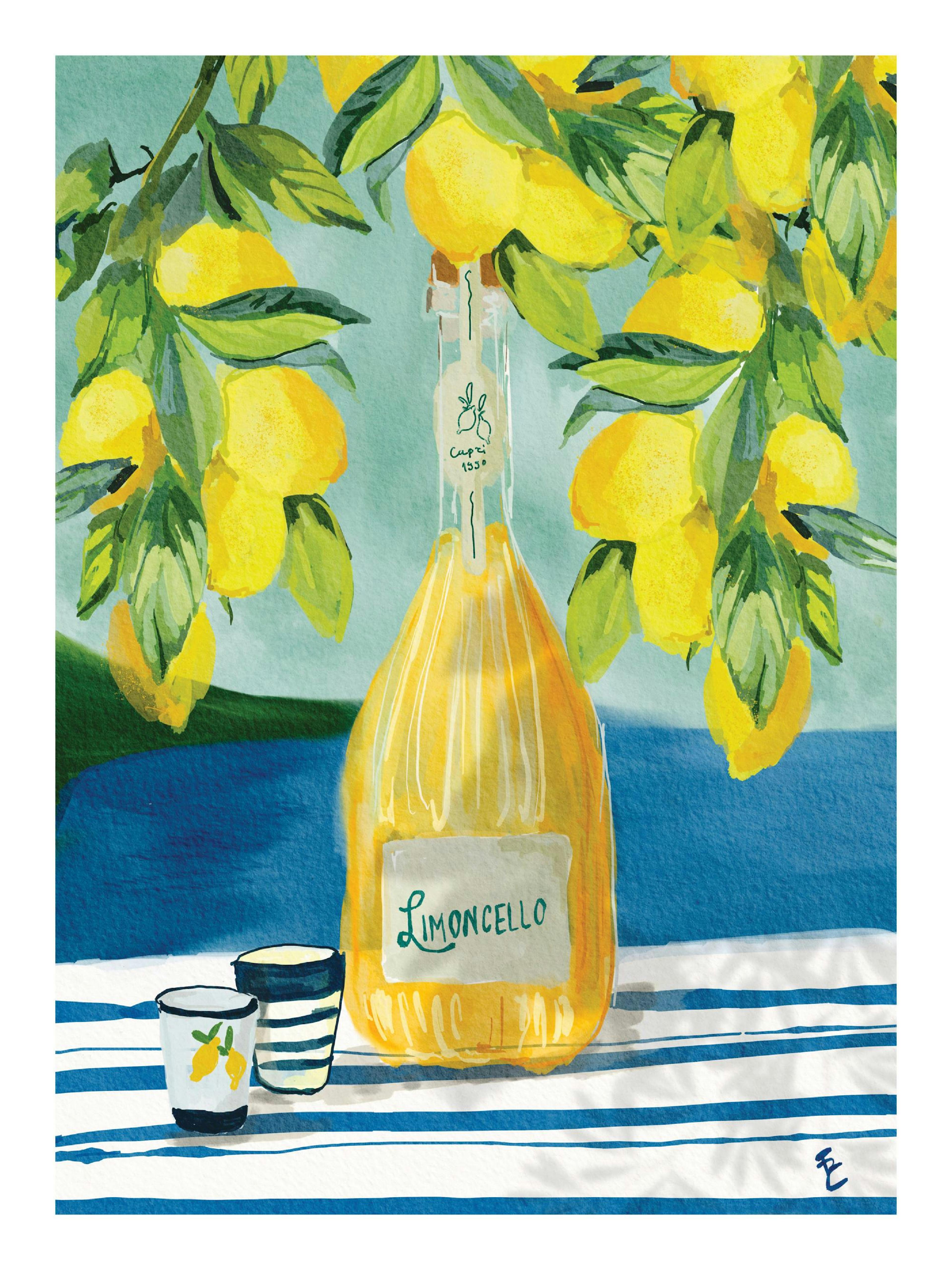 Ekaterina Zagorska - It’s Always Limoncello Time Print