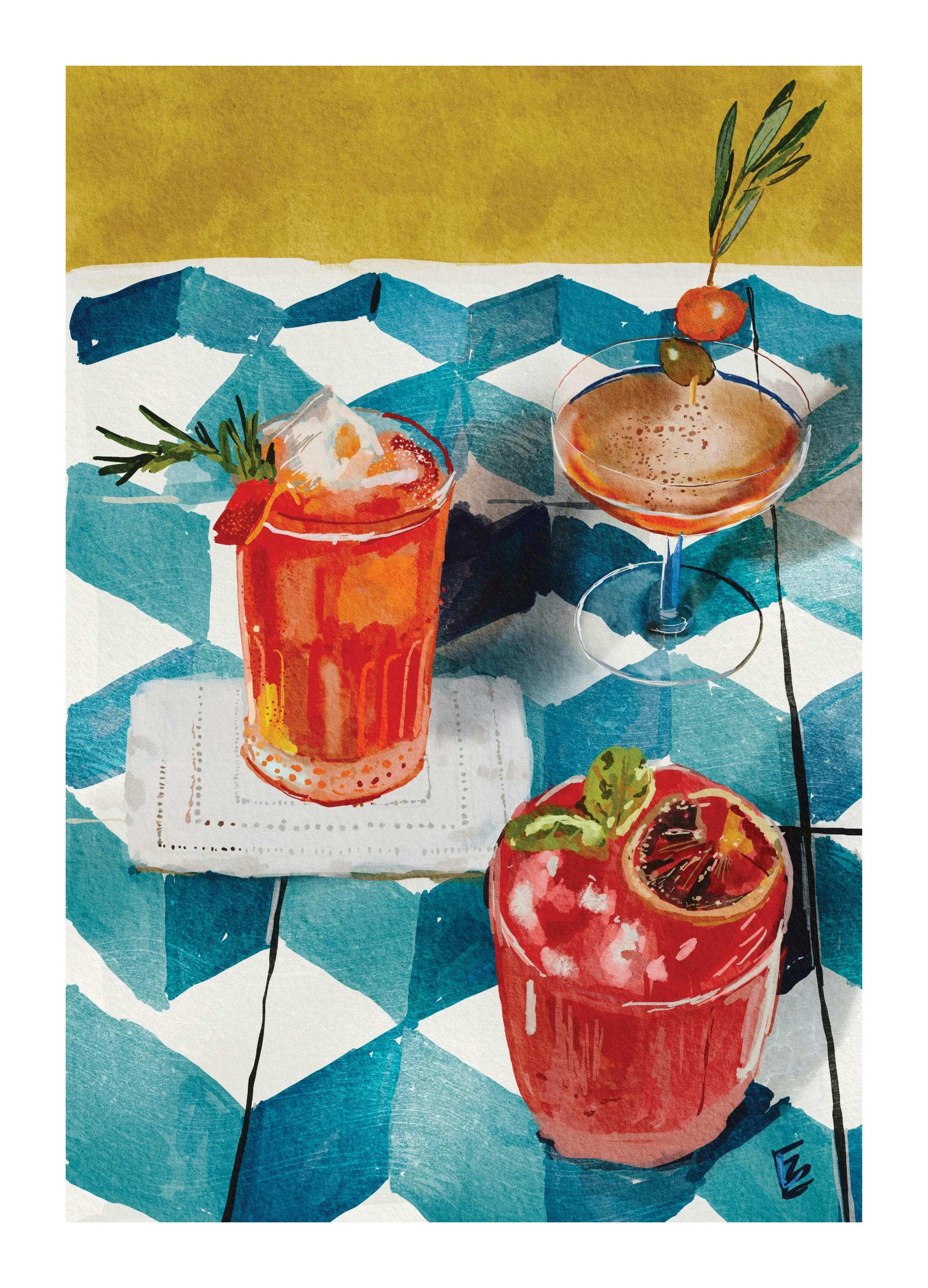 Ekaterina Zagorska - Aperitivo Poster (30x40 cm)