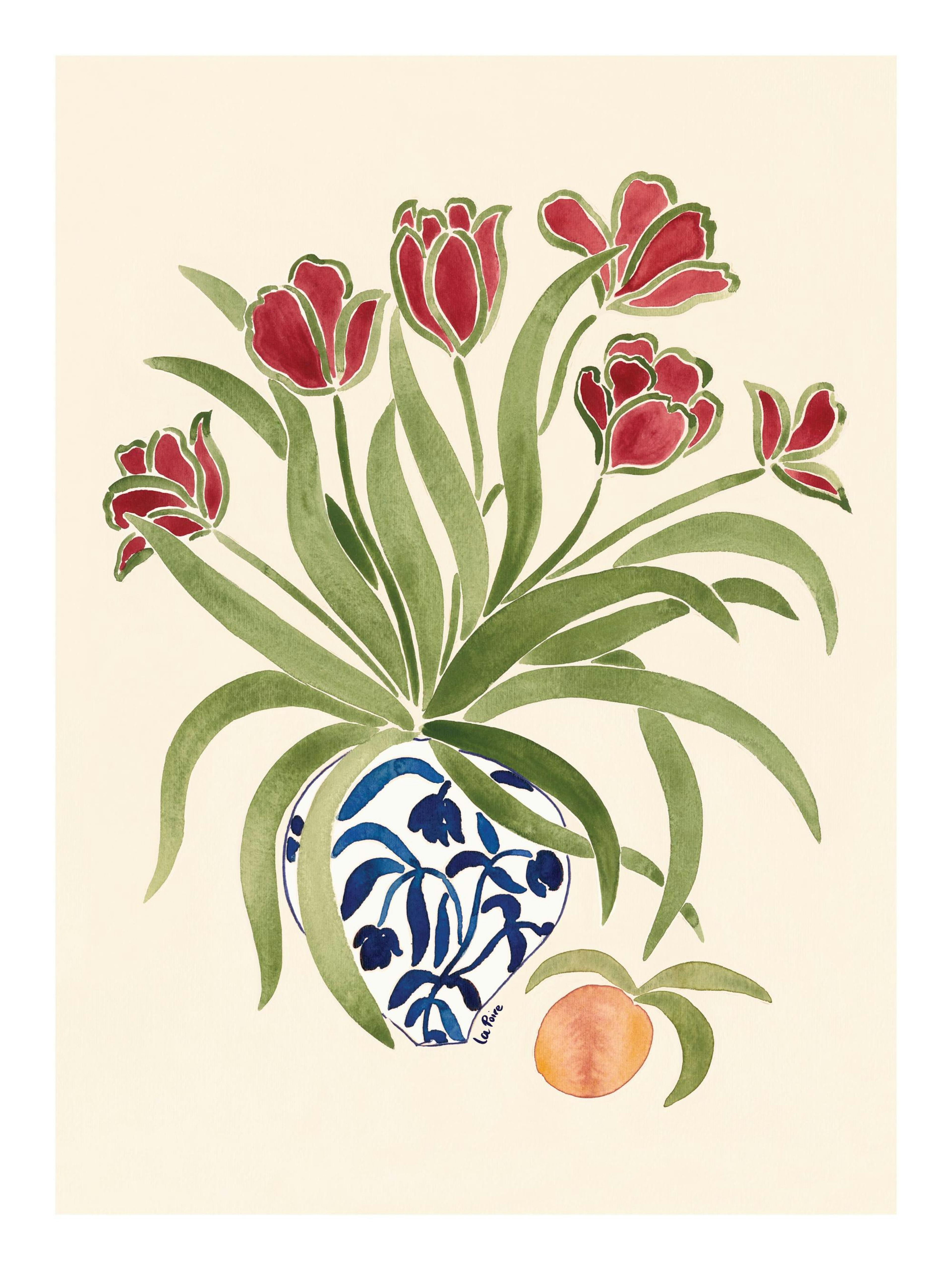 La Poire - Red Tulips Poster