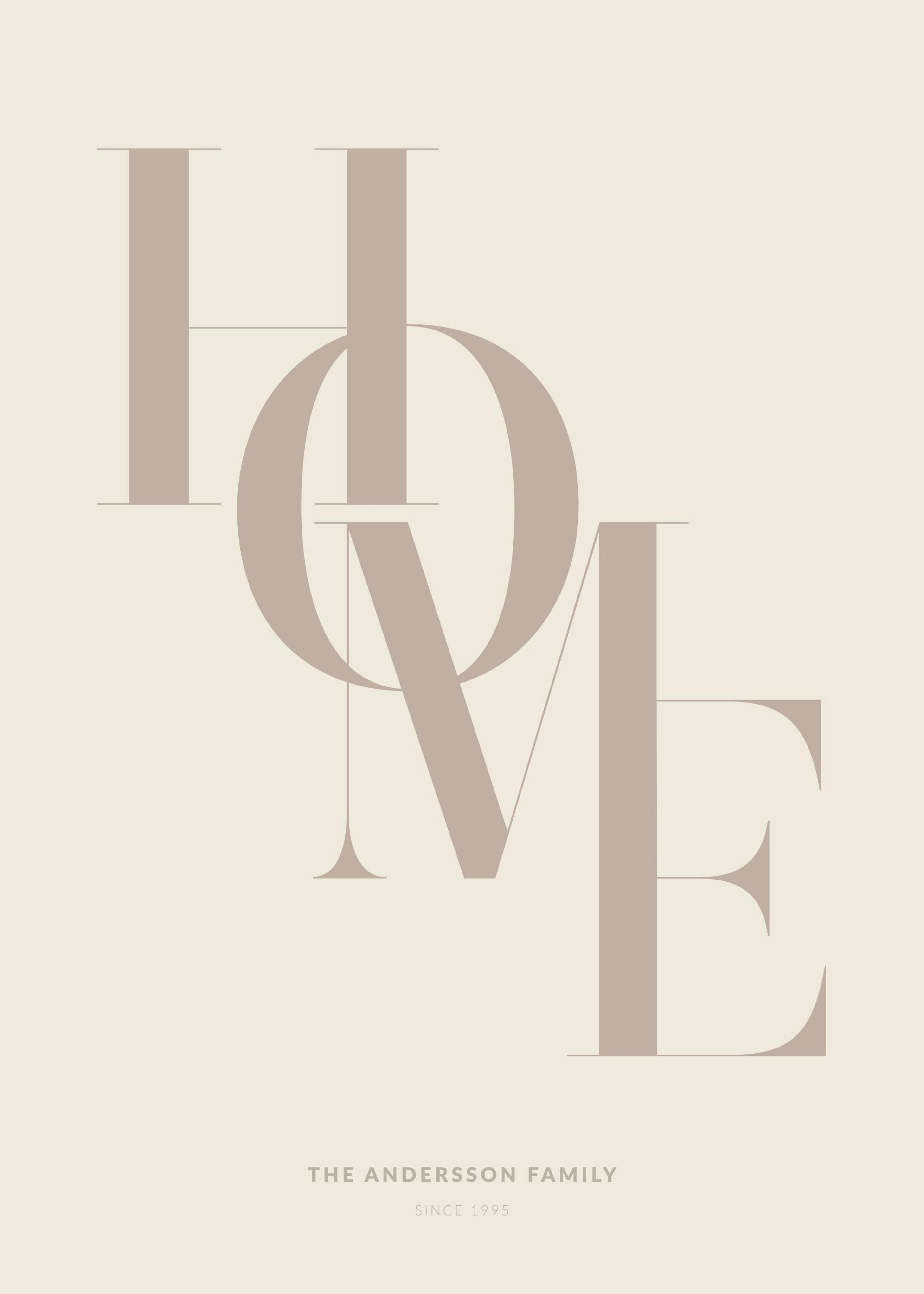 Home Beige Personal Poster 0
