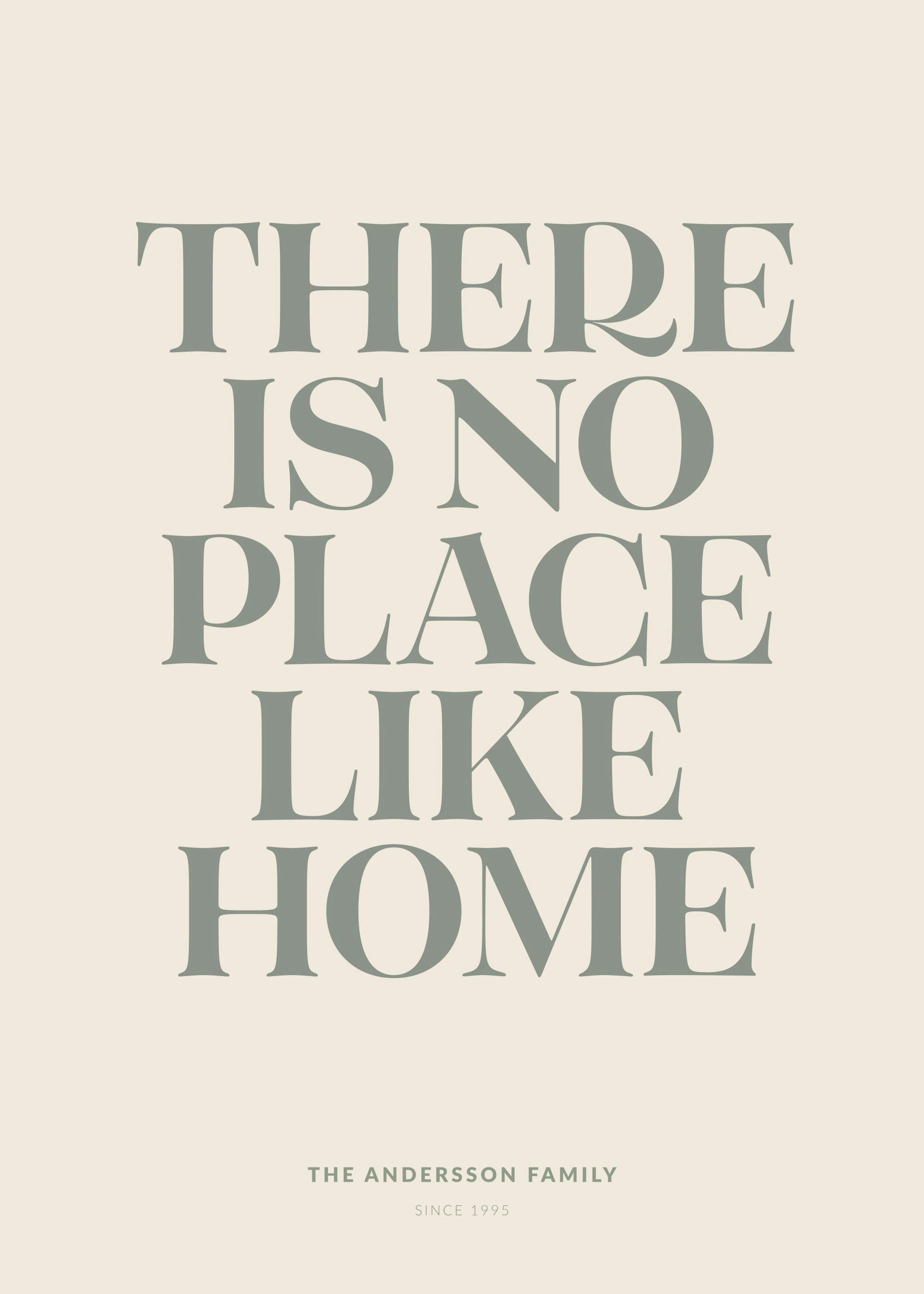 No Place Like Home Personal Poster 0