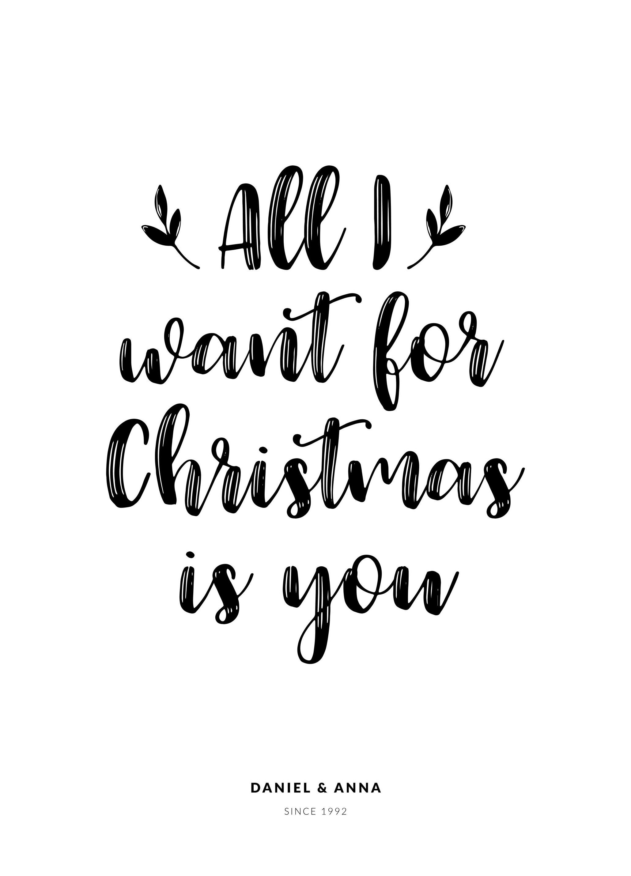 All I Want Personal Poster (30x40 cm)- Posters personalizados