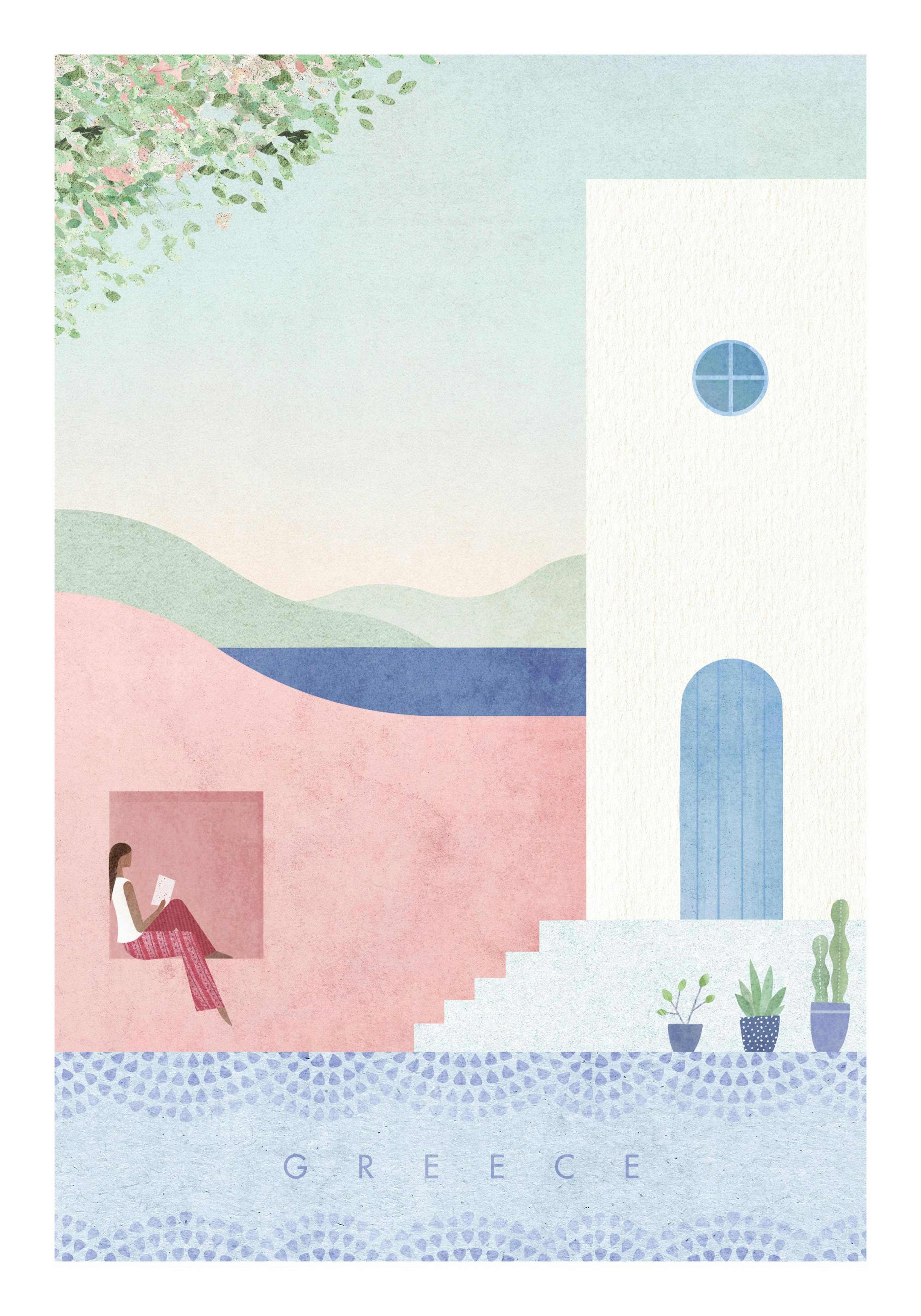 Henry Rivers - Greece Affiche