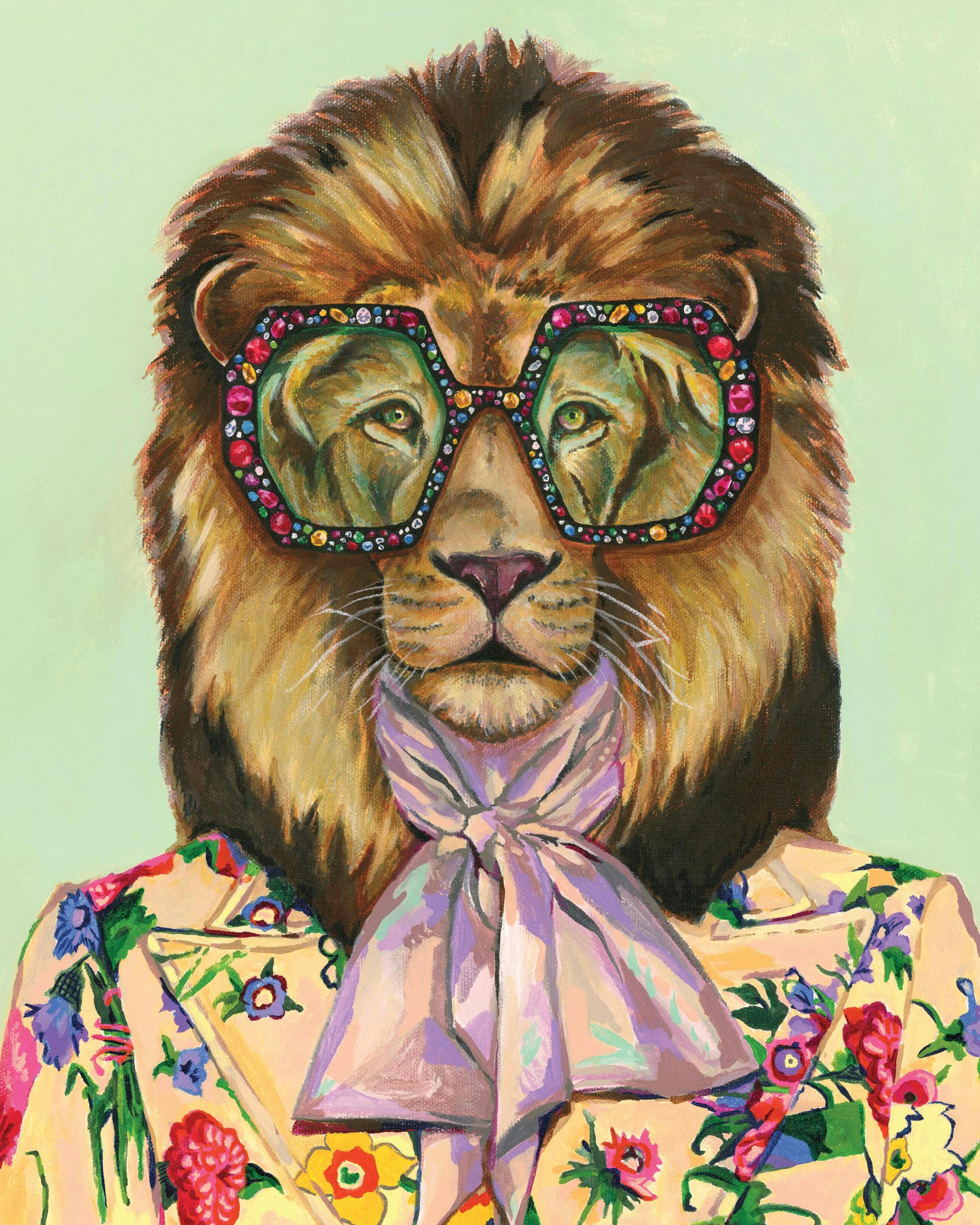 Heather Perry - Artsy Lion Poster 0