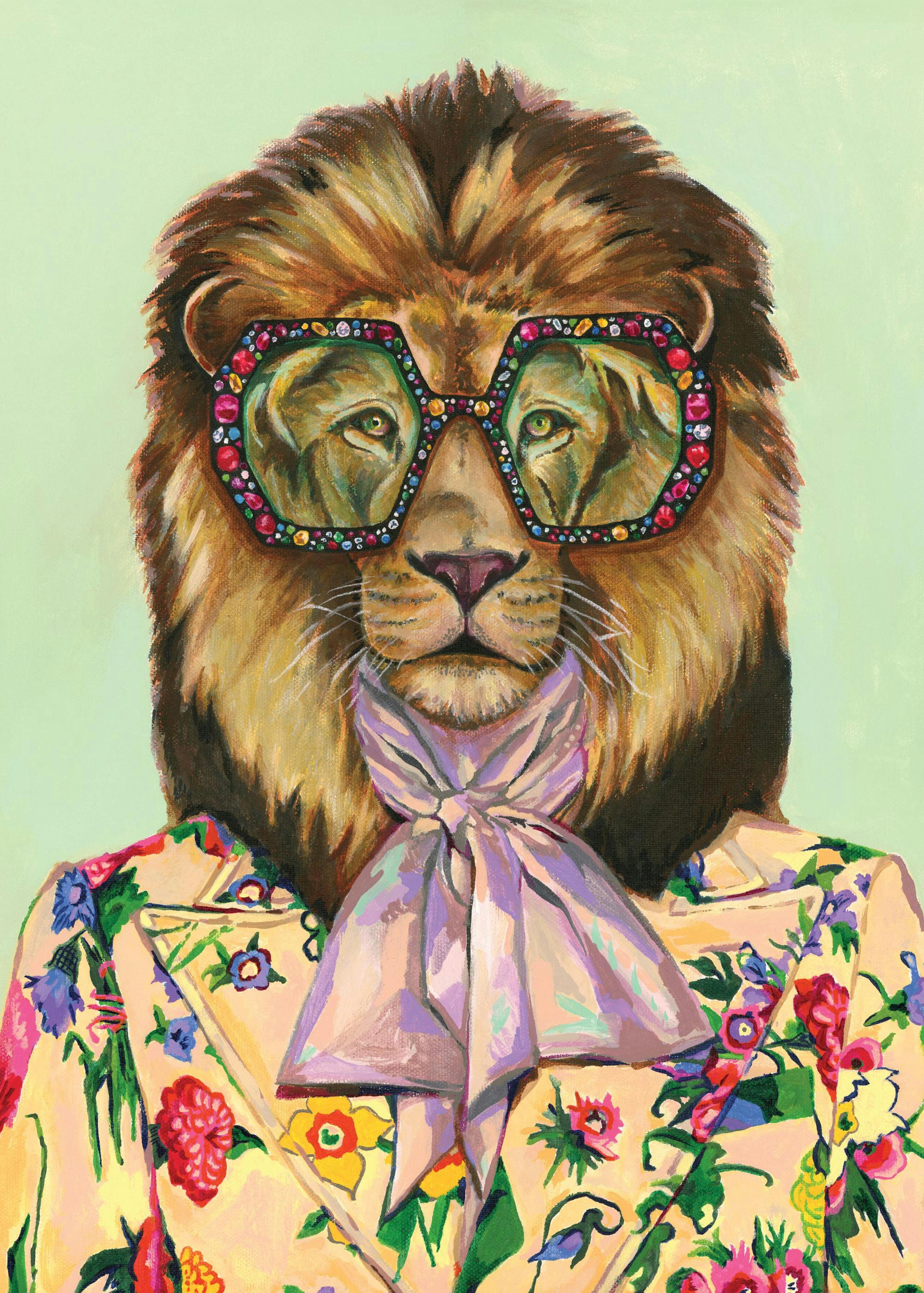 Heather Perry - Artsy Lion Print 0