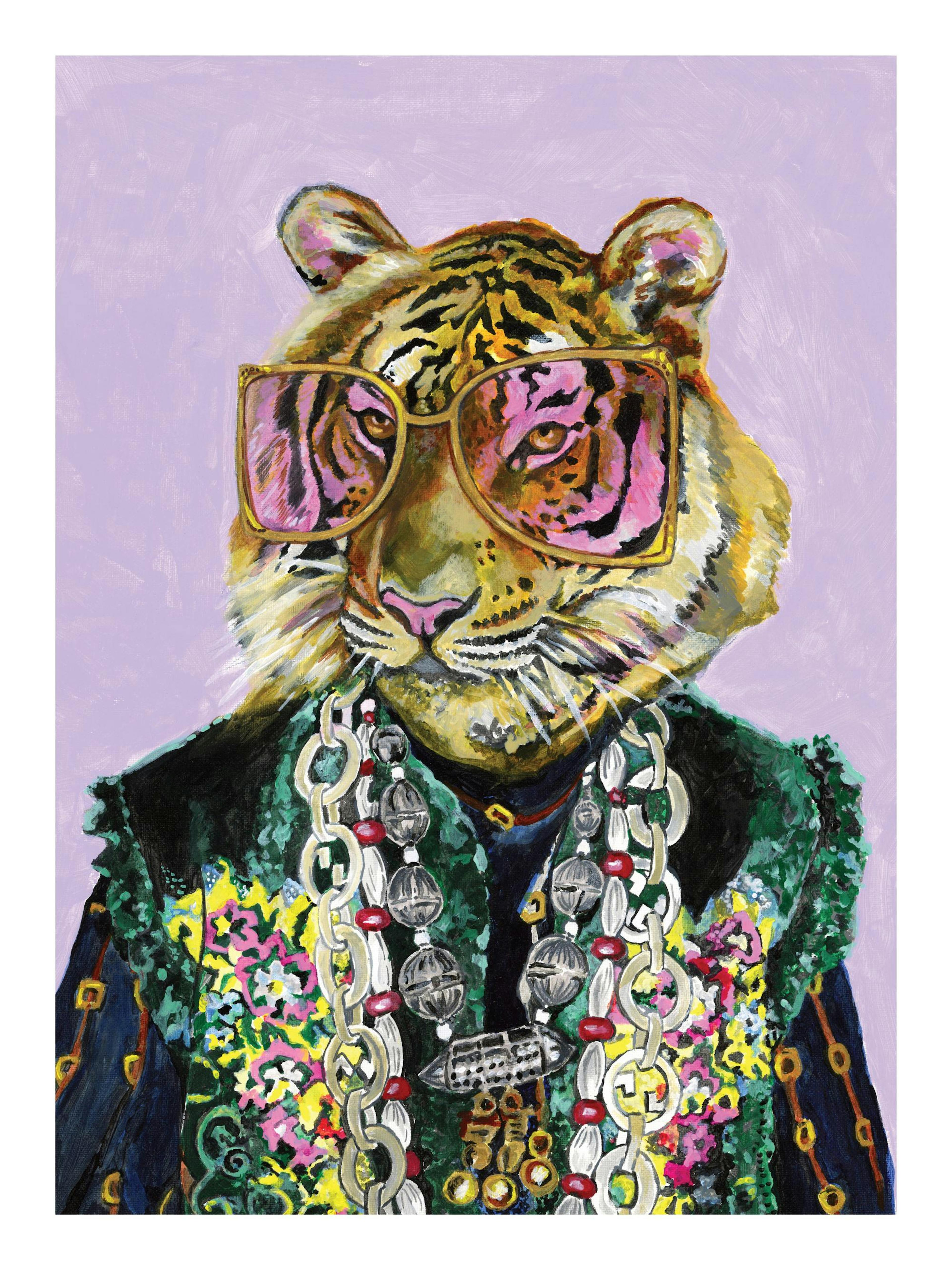 Heather Perry - Artsy Bengal Tiger Poster